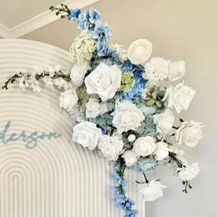 Blue/White Real touch Faux Florals - $80