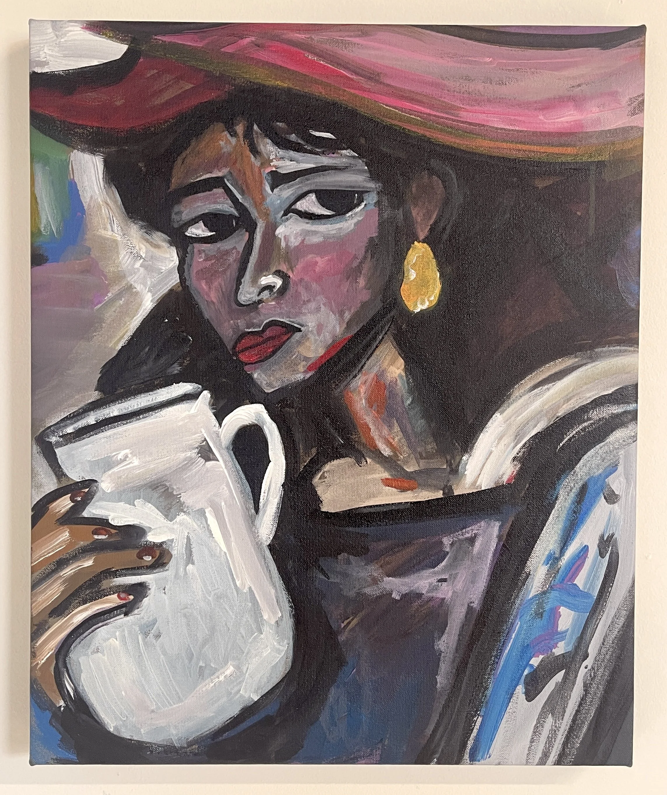 “Echo With No Return” 22.5 18.5, Acrylic on canvas