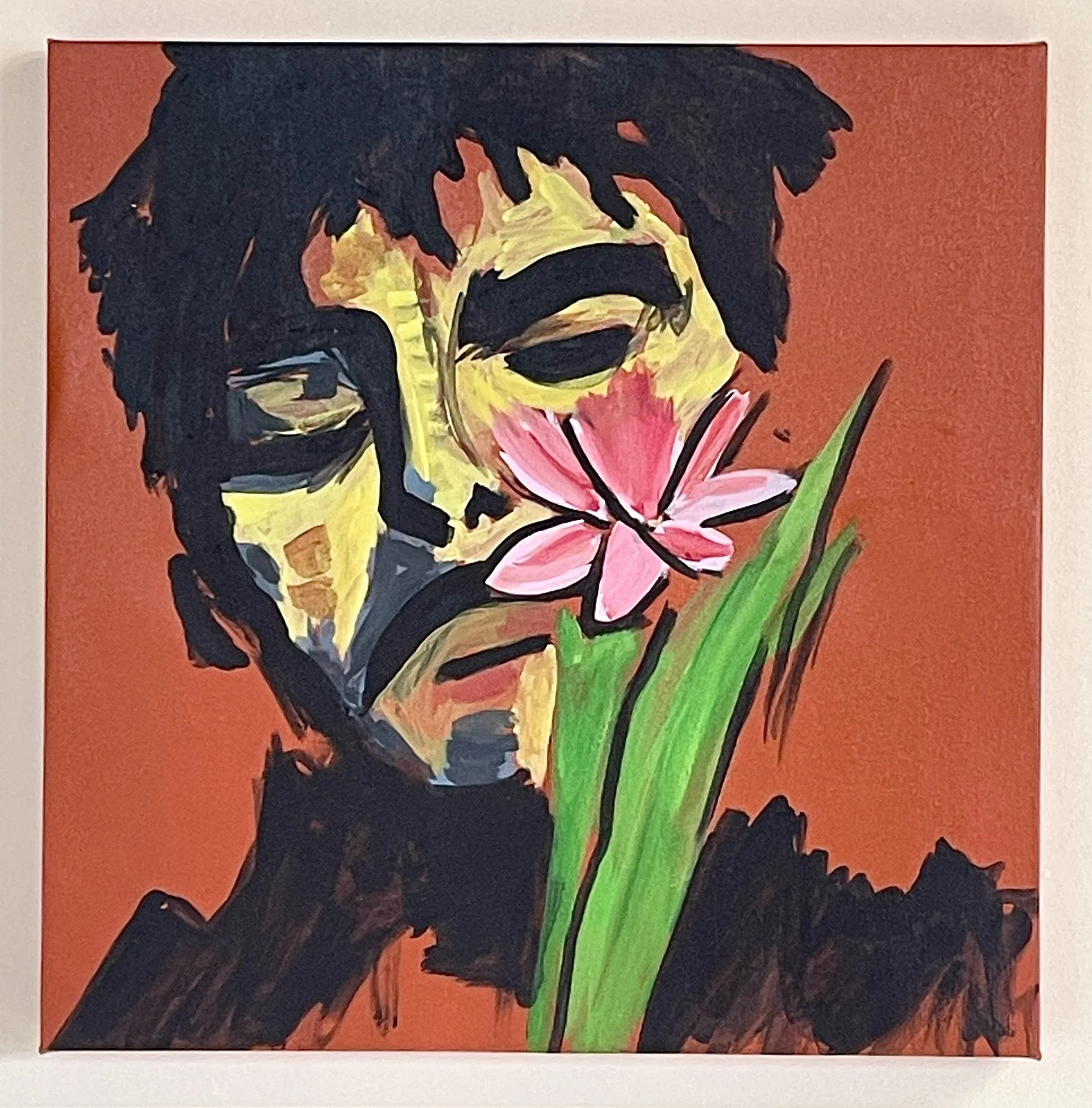 “Roots of Morning” 20 x 19.5, Acrylic on canvas