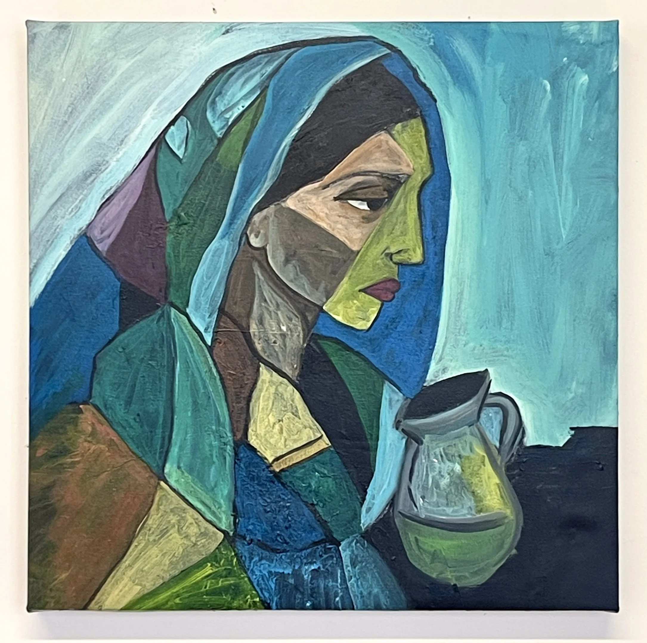 "Fragments of Faith" 20 x 20, Acrylic on canvas