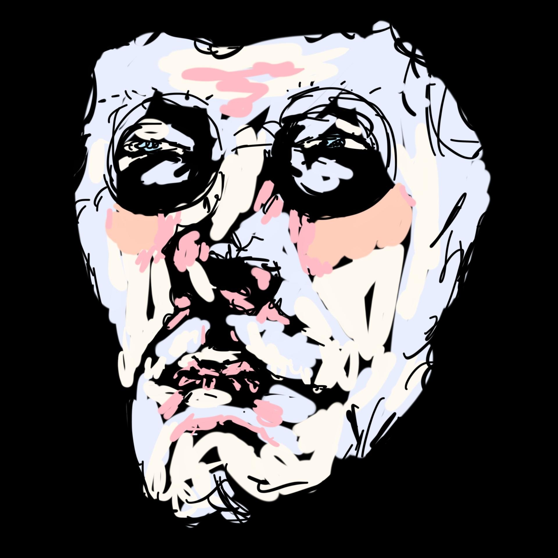 "A Face in Dementia (all that's left)" august 22, 2020