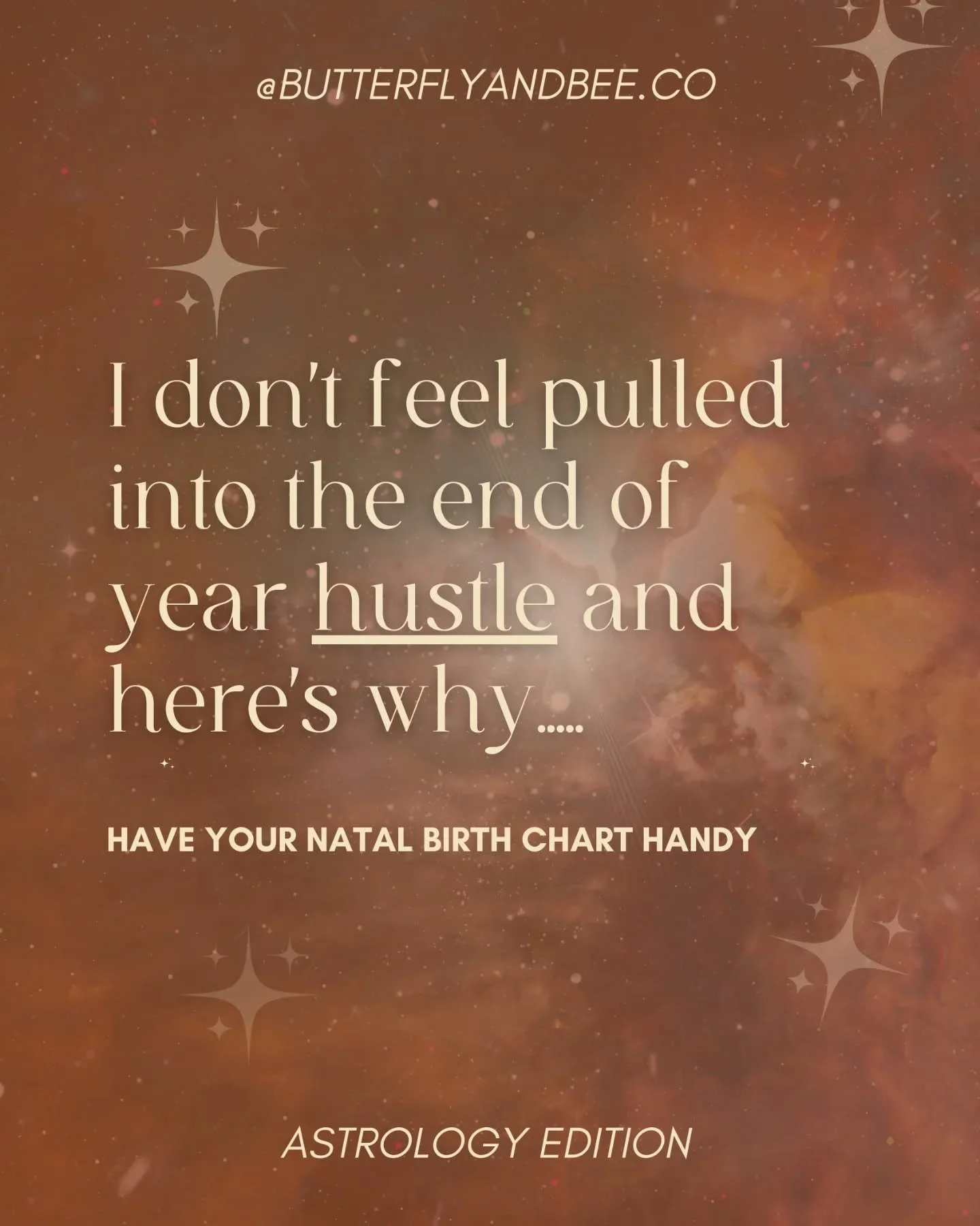 Anyone else feeling the p u s h of the calendar year ending ? 

Well....I use to...the rushing, the chaos, the endless black Friday sales giving me Christmas anxiety, ticking boxes because its the end of the year and things must come to a &quot;close
