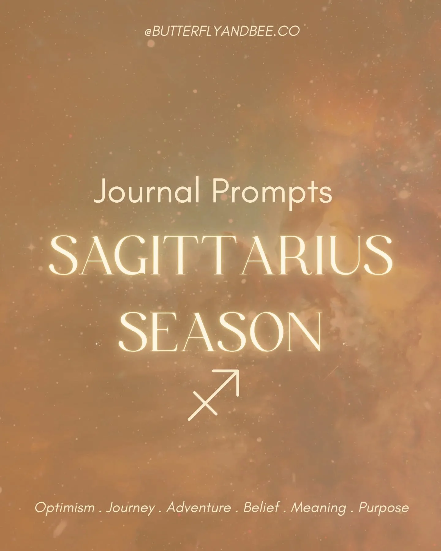 《Journal Prompts》for Sagittarius Season

Time to explore with your mind, heart, soul and legs !! 

Happy Journaling ! 

Love, 🐝