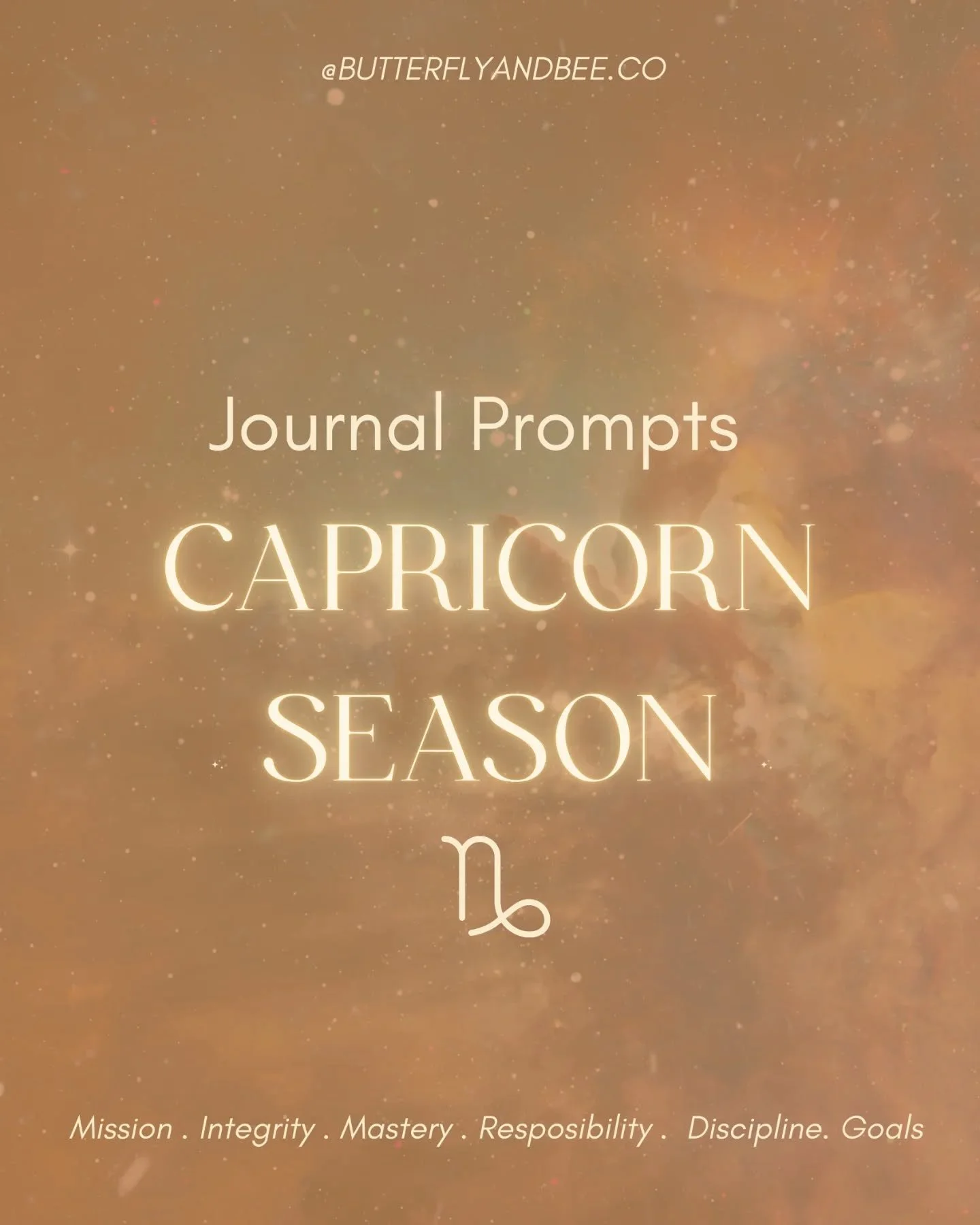 Journal Prompts for Capricorn Season ⛰️

Happy Journaling ! 

Love, 

🐝

P.S This is the year I am going evennnnnn deeper with my relationship with journaling. A daily commitment, a daily practice. What about you? If the idea of looking back over pa