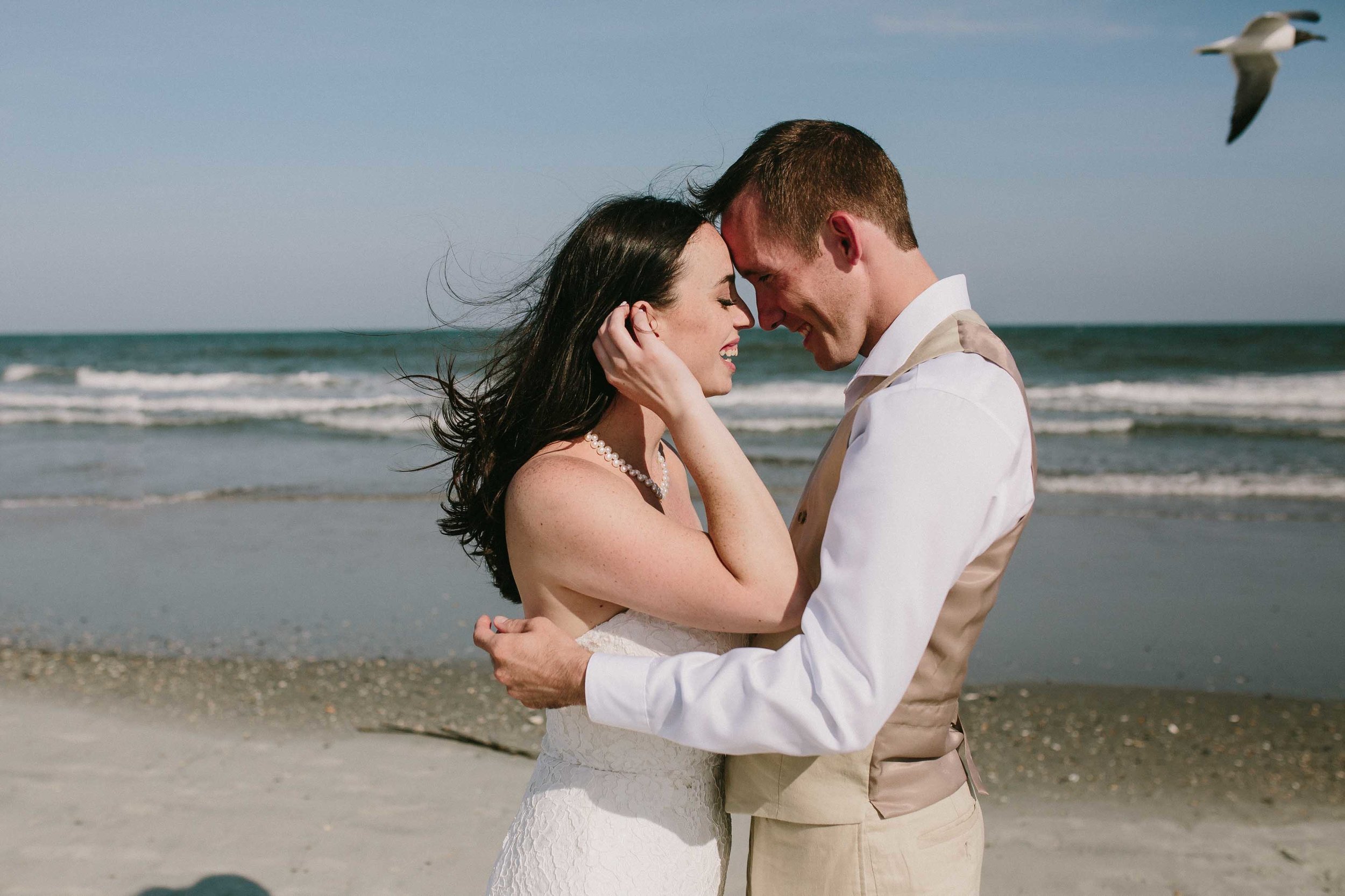 Gloria + Adam | Intimate Wedding at Folly Beach &amp; Charleston, SC