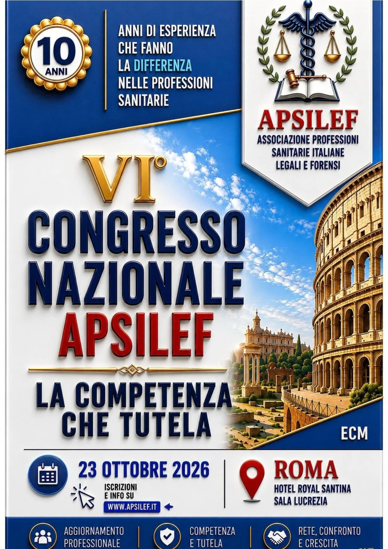 APSILEF - LA COMPETENZA CHE TUTELA - <span class="sqsrte-text-color--accent">10 Anni di esperienza che fanno la differenza nelle professioni sanitarie.</span>