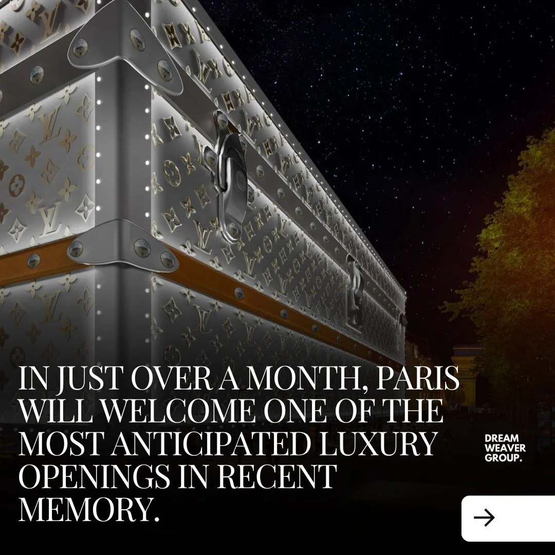 In just over a month, Paris will welcome one of the most anticipated luxury openings in recent memory.

Louis Vuitton is set to open its first fully branded hotel on the Champs-&Eacute;lys&eacute;es, marking a major moment not just for the House, but