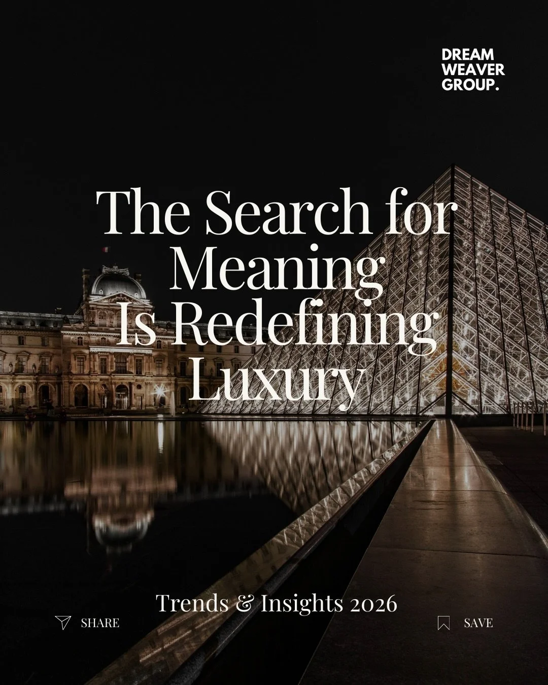 Consumers under 35 are reshaping the market, prioritising wellness, hospitality, gastronomy, and above all, experience.

84% now define luxury primarily as an exceptional in-store or on-site experience.

This signals something structural.

Luxury is 