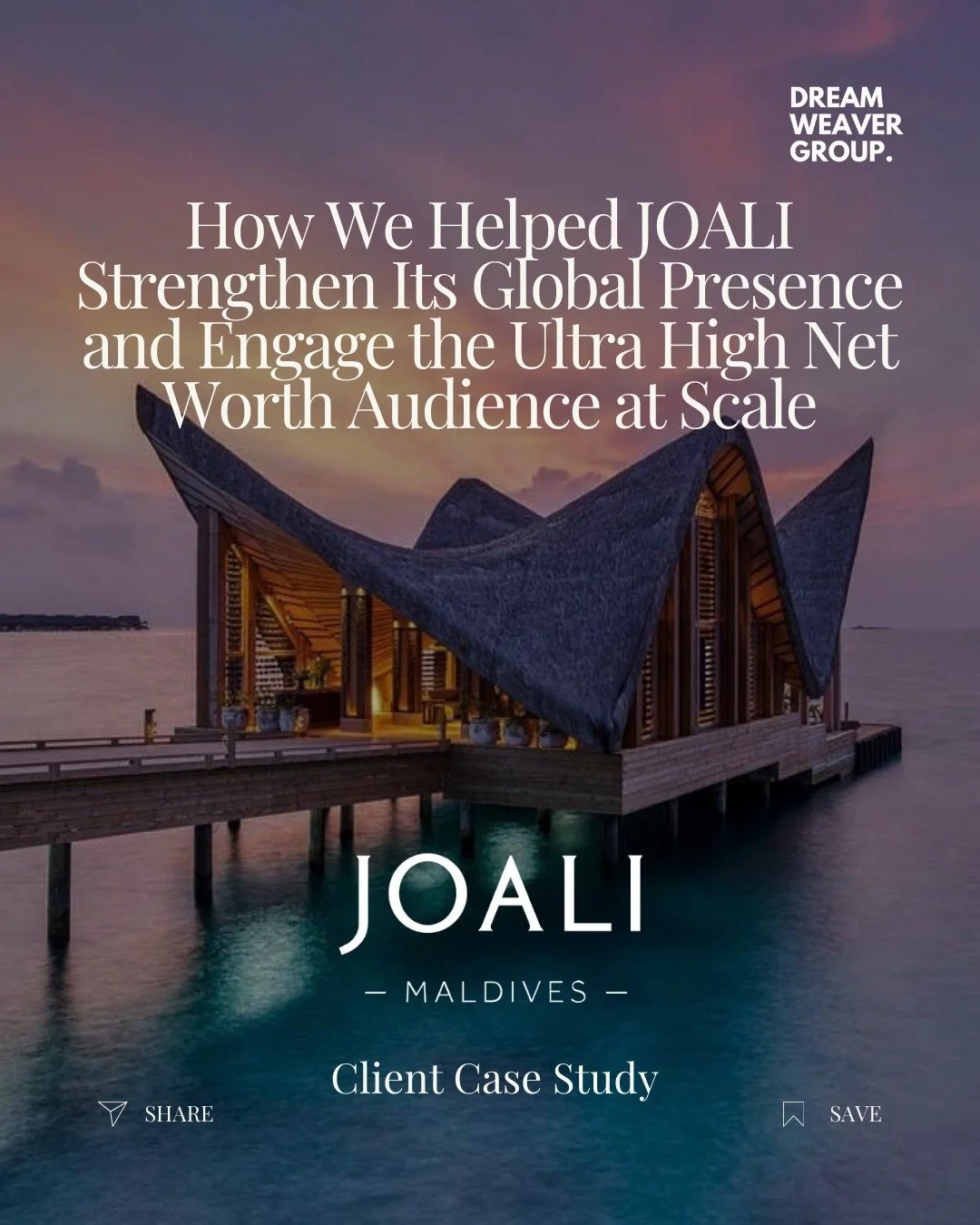 JOALI Maldives represents experiential luxury at its highest level.

Operating within one of the most competitive hospitality landscapes globally, sustained relevance requires more than aesthetic excellence. It demands strategic targeting, discipline