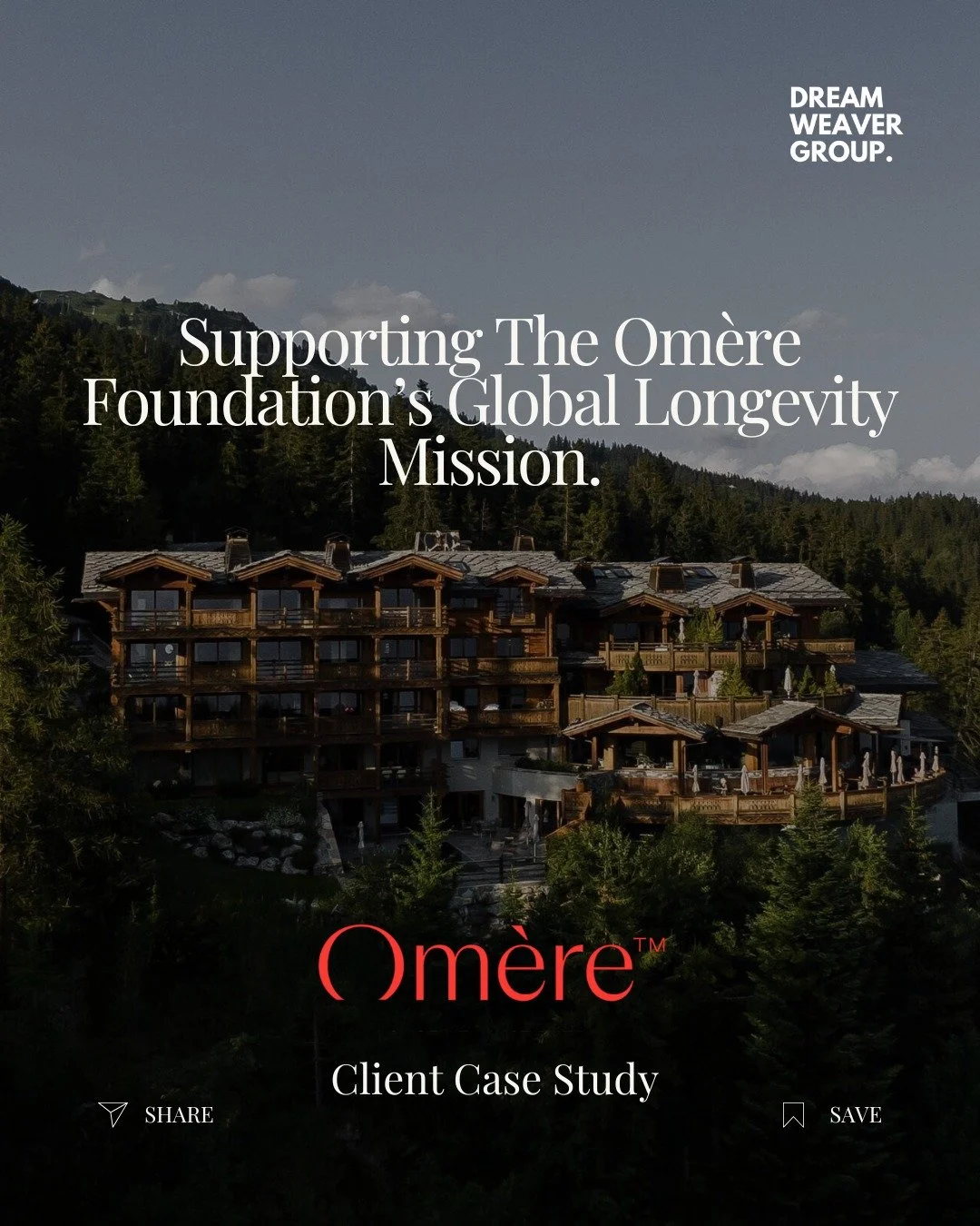 Founded in 2022 by Abdulla Al Gurg, the Omère Foundation was created to advance the global conversation around longevity, healthy ageing, and the future of human health.

Dreamweaver Group supported the foundation during its early phase, devel