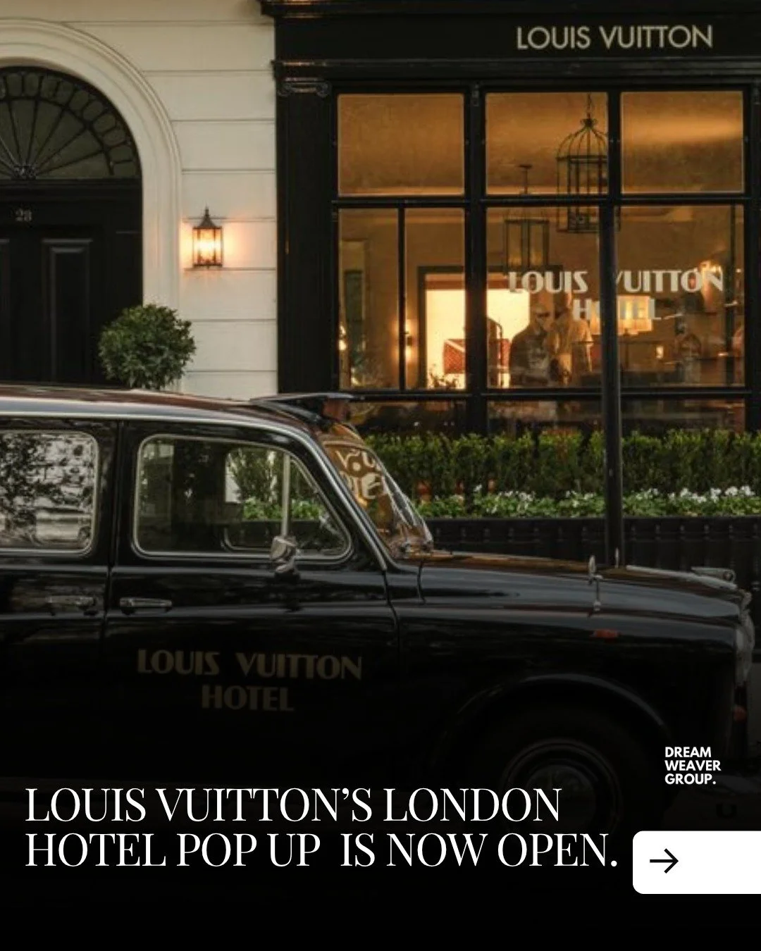 Louis Vuitton has taken over 28 Berkeley Square, transforming a classic townhouse into a fully immersive space that moves beyond retail and into experience.

This is not a hotel, but it plays with the idea of one. A temporary concept marking 130 year