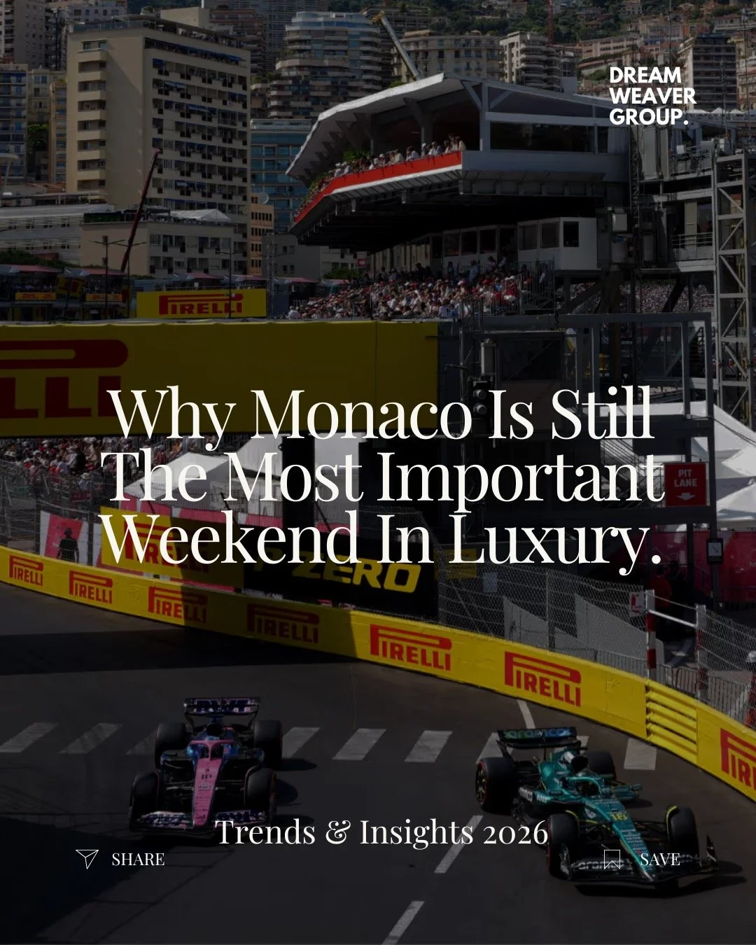 This weekend, Monaco takes centre stage.

While the Grand Prix remains one of the most iconic events in motorsport, it has also become one of the most important weekends in the luxury calendar, bringing together global wealth, luxury brands, hospital