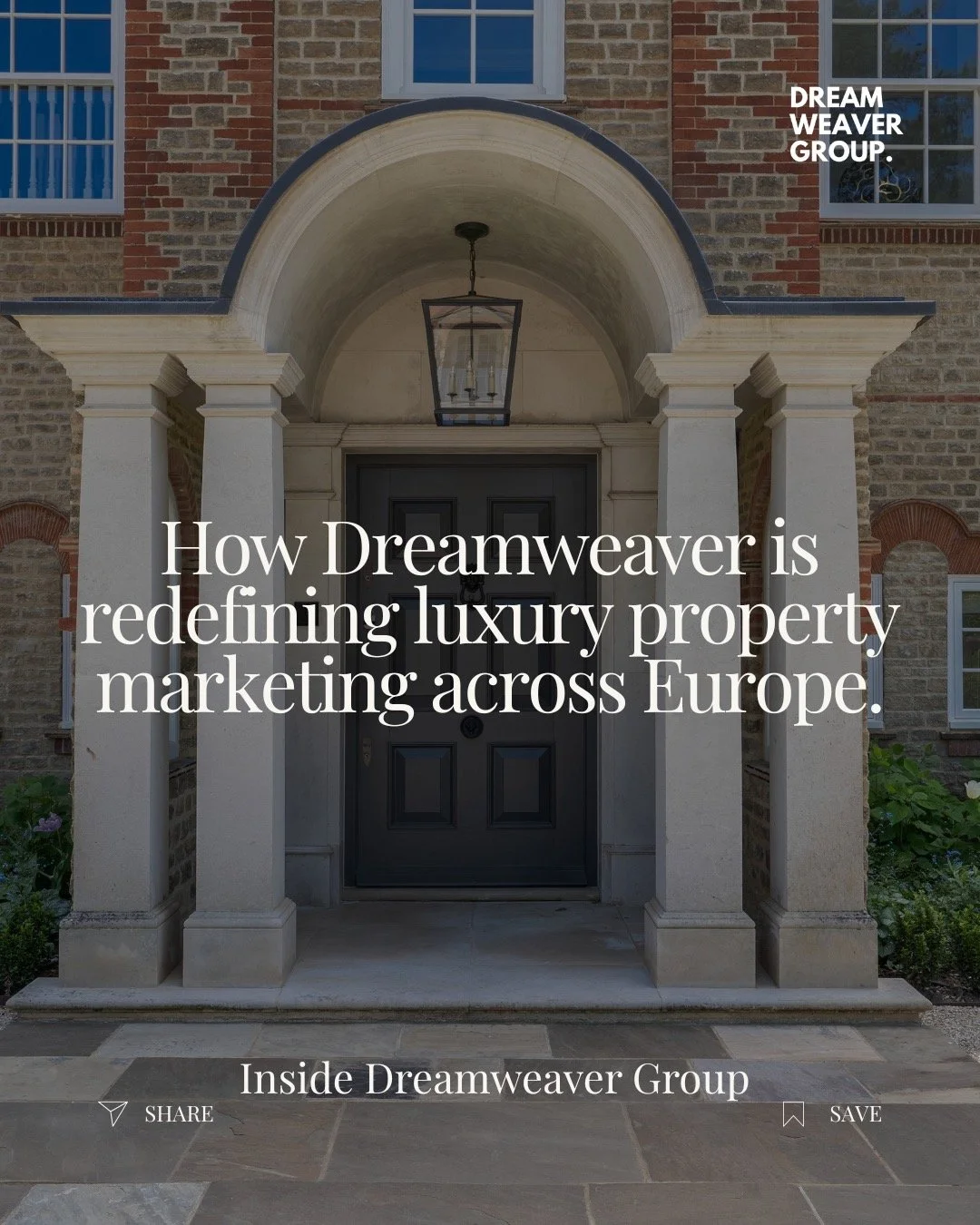 Les biens immobiliers d'exception méritent une stratégie marketing d'exception.

Depuis 2021, Dreamweaver Group a réalisé des vidéos et commercialisé plus de 5 milliards d'euros de biens immobiliers résidentiels à Londres, Paris et dans toute l'Europe.

Pour nous, la commercialisation de biens immobiliers de luxe va bien au-delà de la simple c