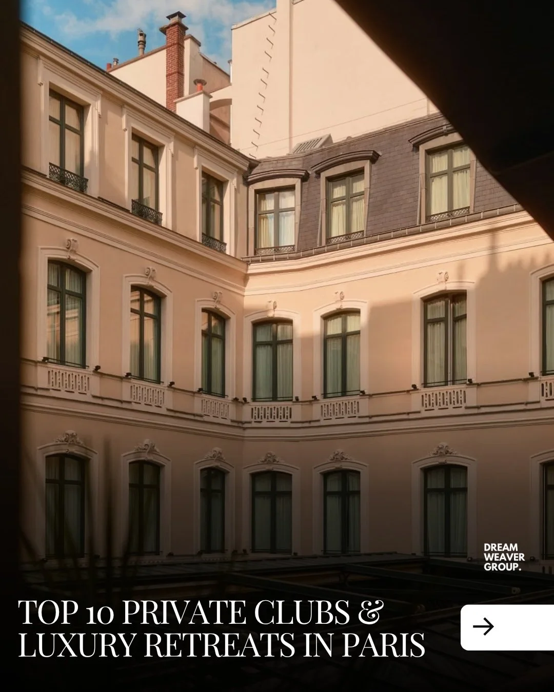 Behind Paris&rsquo;s grand fa&ccedil;ades lies a world of private clubs, quiet conversations and unexpected connections.

We rank 10 addresses spanning historic institutions, contemporary members&rsquo; clubs and luxurious retreats, each offering its