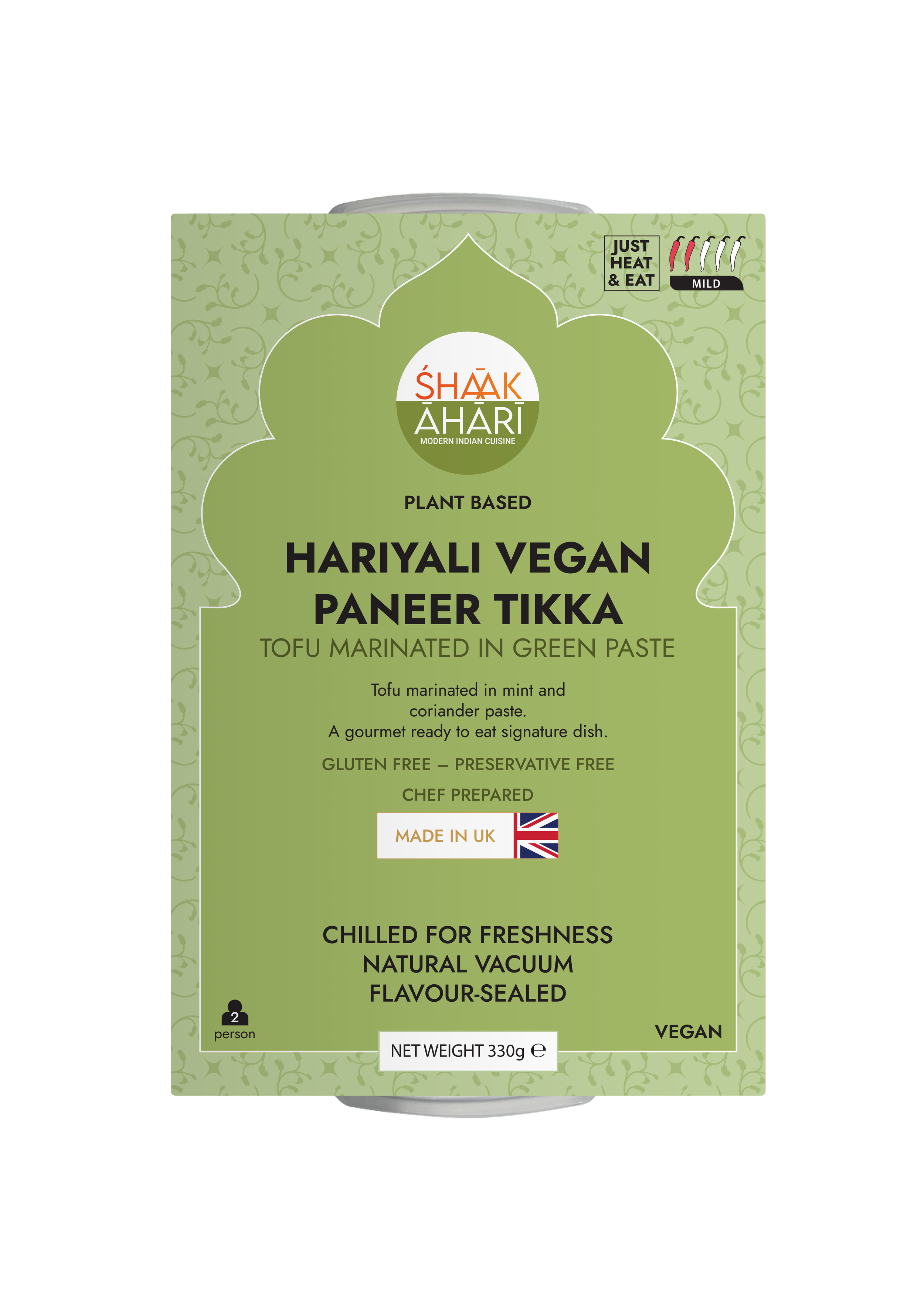 Hariyali Vegan Paneer Tikka (VE)