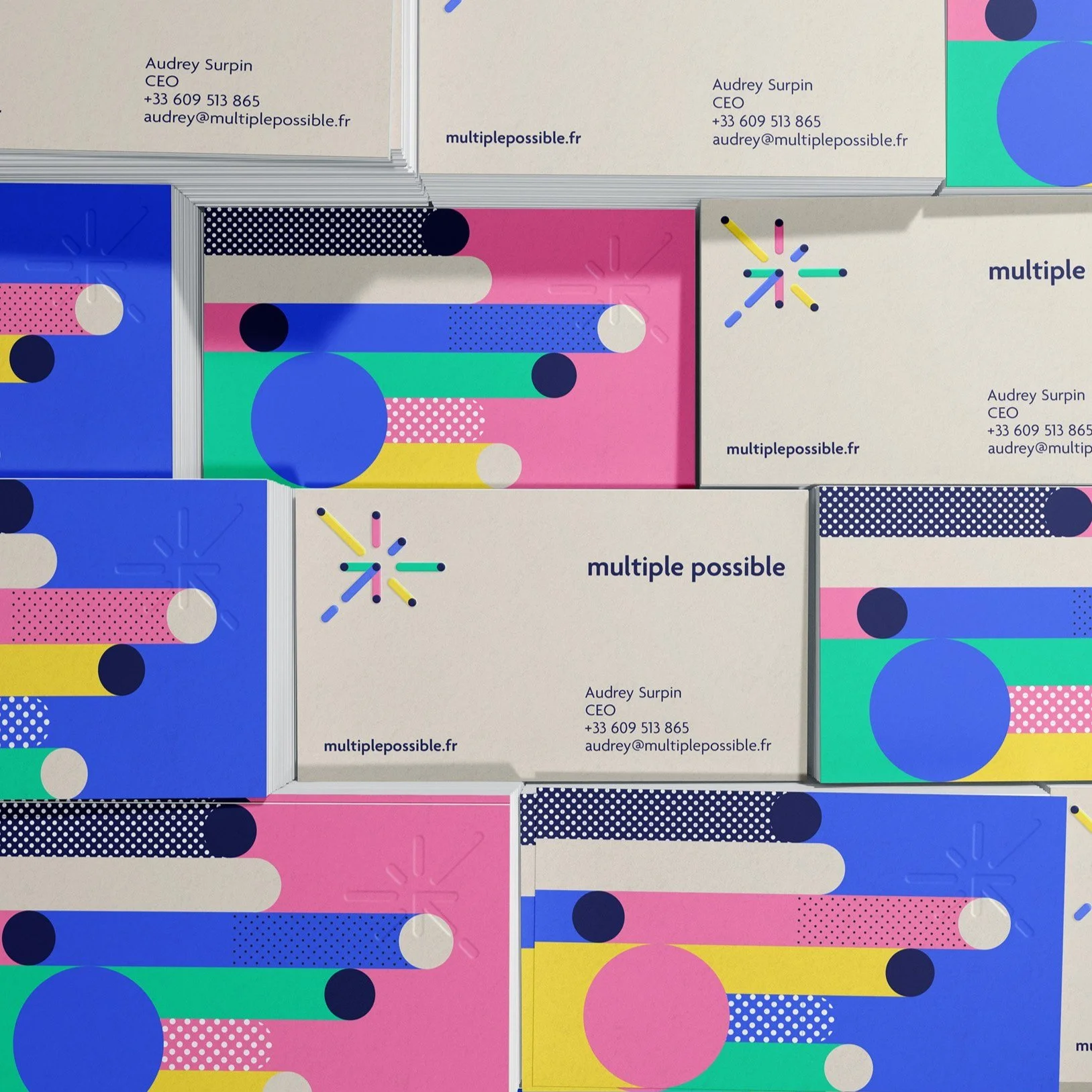 Multiple Possible, logo and brand identity design for a French coaching service