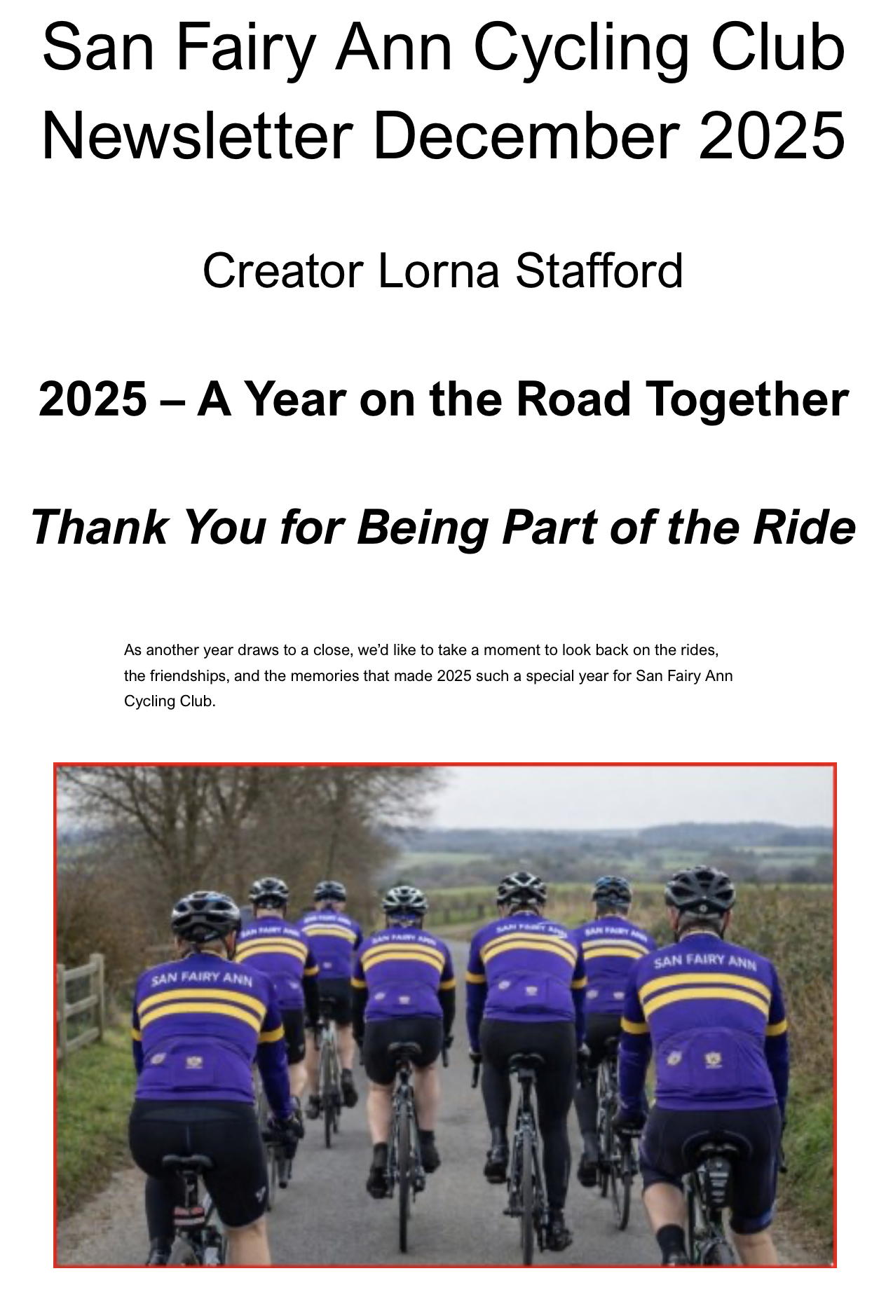 Newsletter December 2025