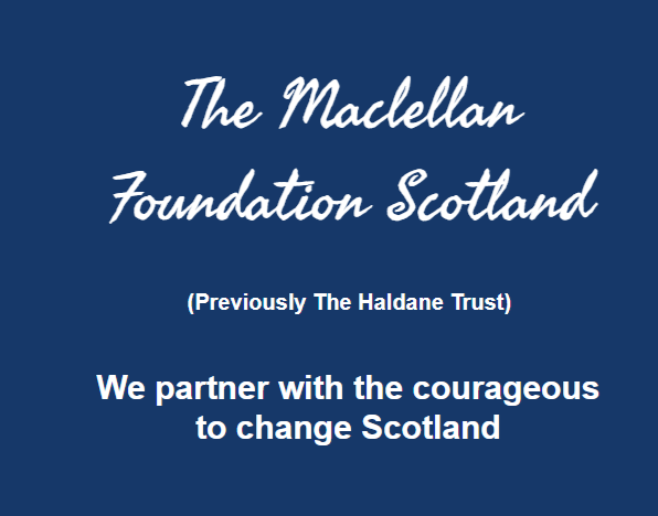 Funding received from the Maclellan Foundation Scotland.