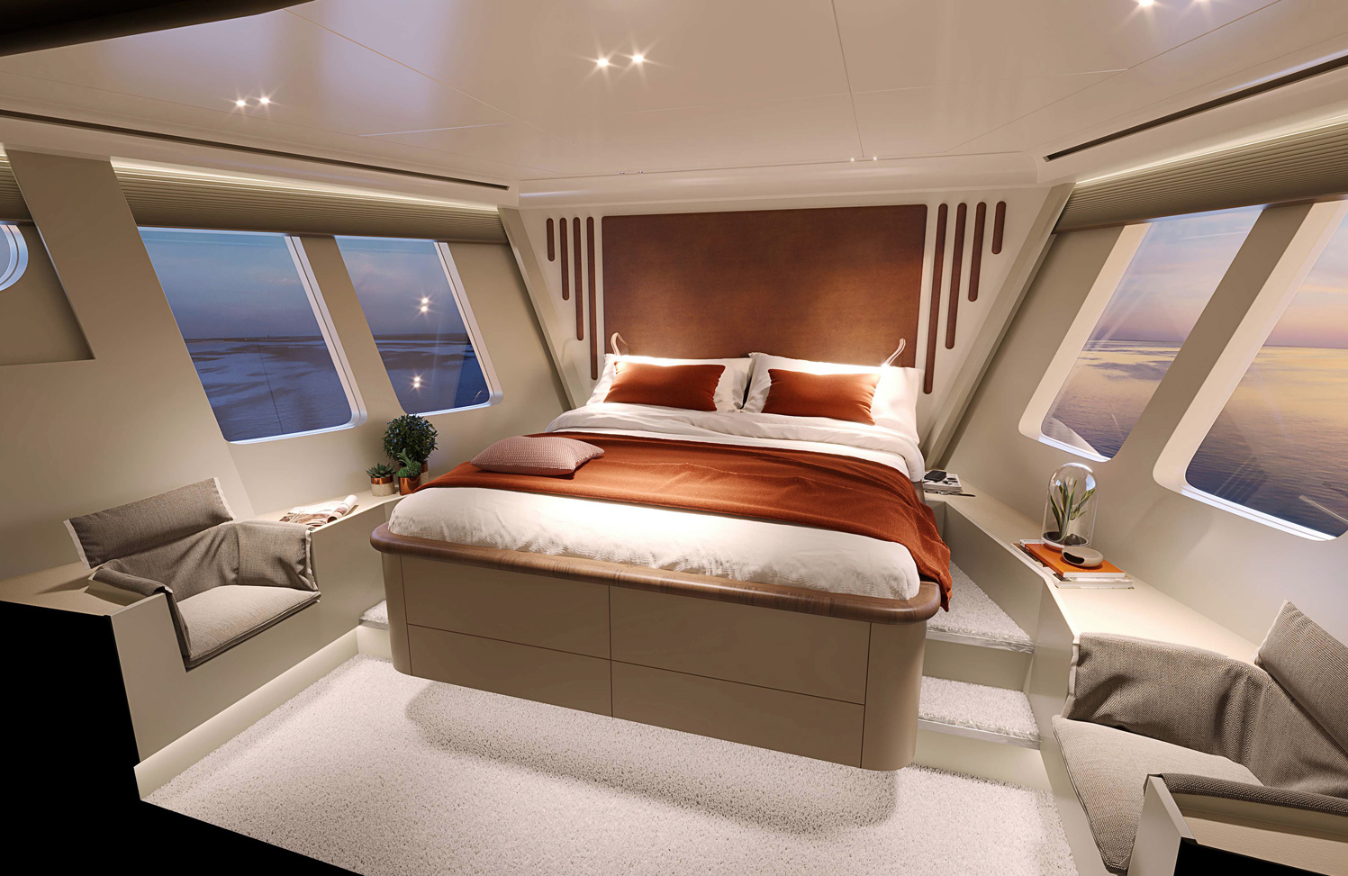 Ivar Presttun Private electrical yacht — Magiska Design, Design och