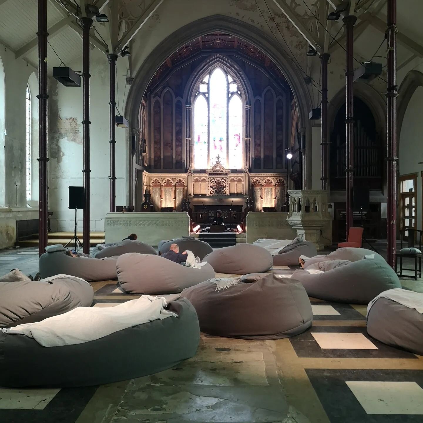 Don't miss my Restorative yoga workshop this Friday 7-9pm @_energyforlife

It was such a pleasure to attend 'A Restorative' by @sheilaghelani  as part of this year's @brightonfestival.

That first picture above is the set up in the gorgeous @thespire