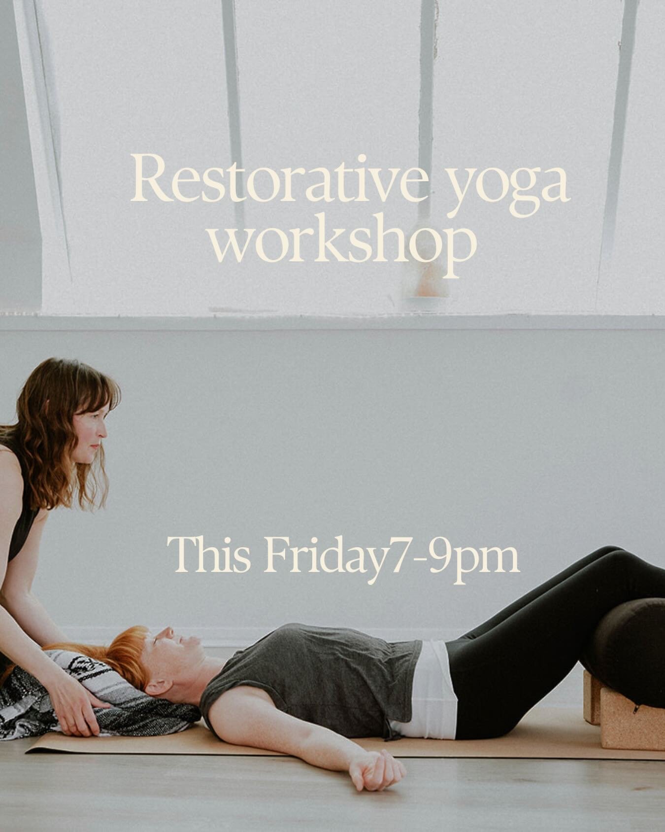 This Friday | Restorative Yoga &ndash; Deep Rest, Real Reset 7-9m at Energy for life

If you&rsquo;re craving proper rest and relief from stress, this class is a chance to delve deeper into relaxation.

We move slowly and intentionally, with extra ti