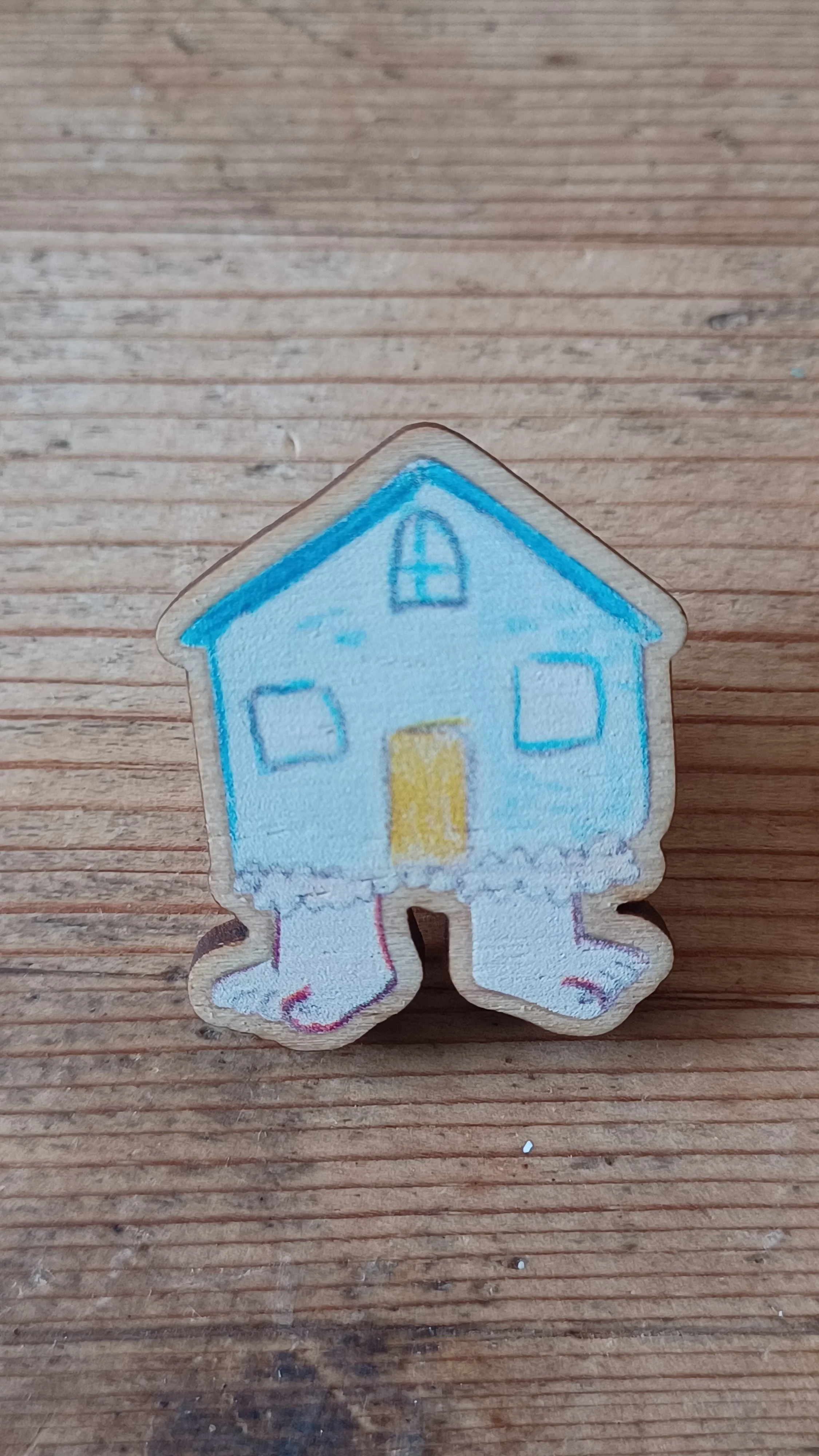The Little House Wooden Pin