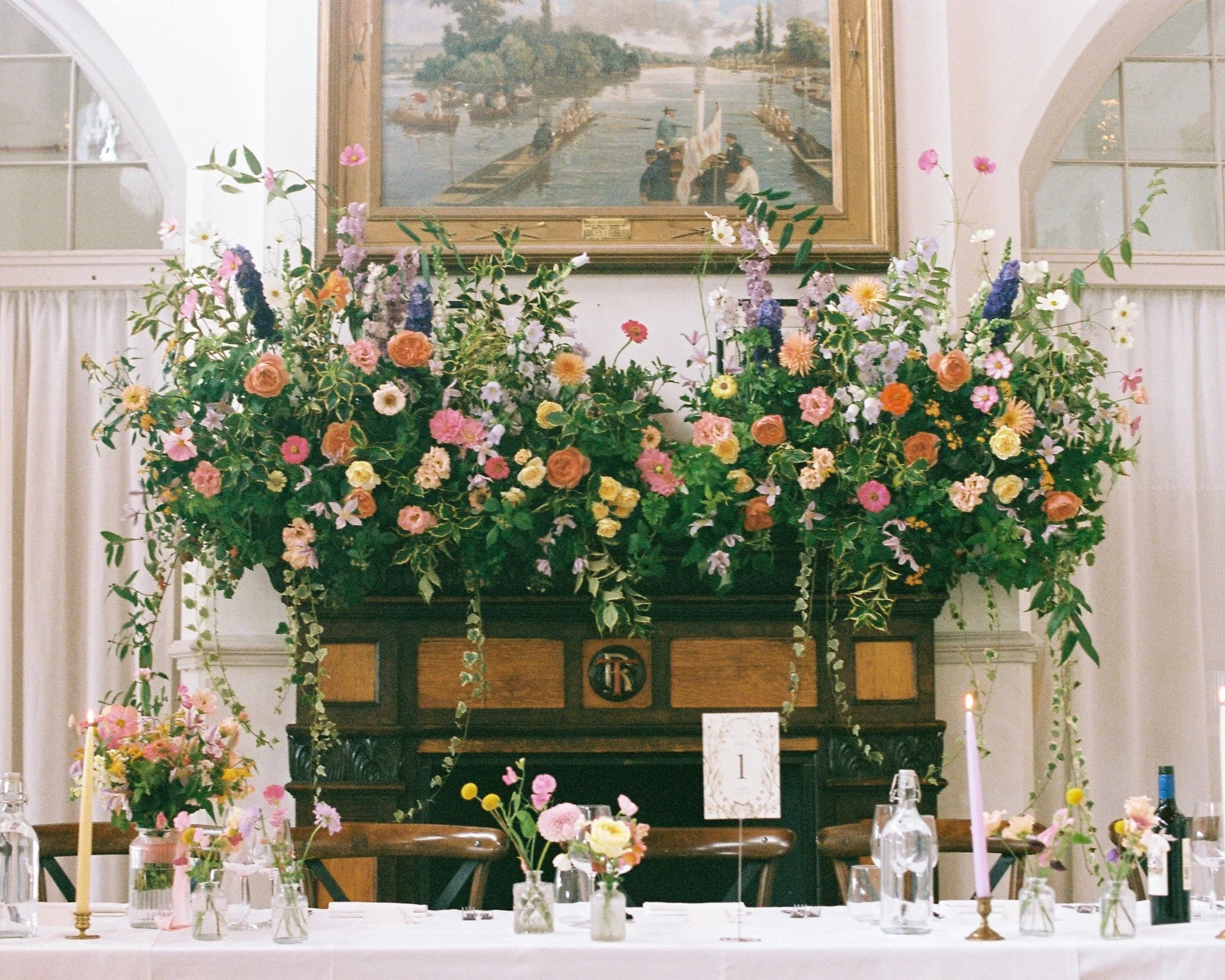 Thames rowing club wedding flowers
