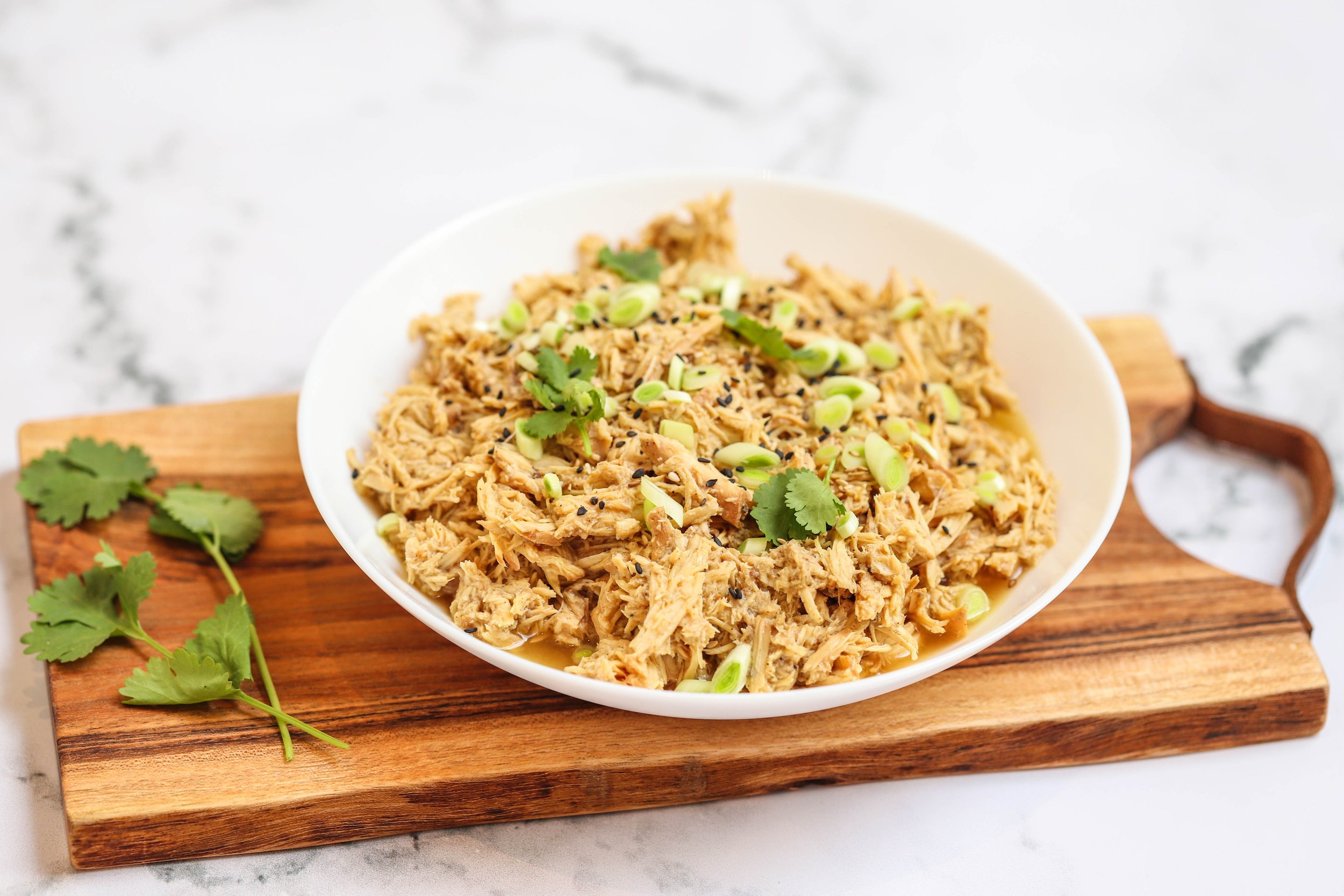 Slow Cooker Asian Citrus Shredded Chicken