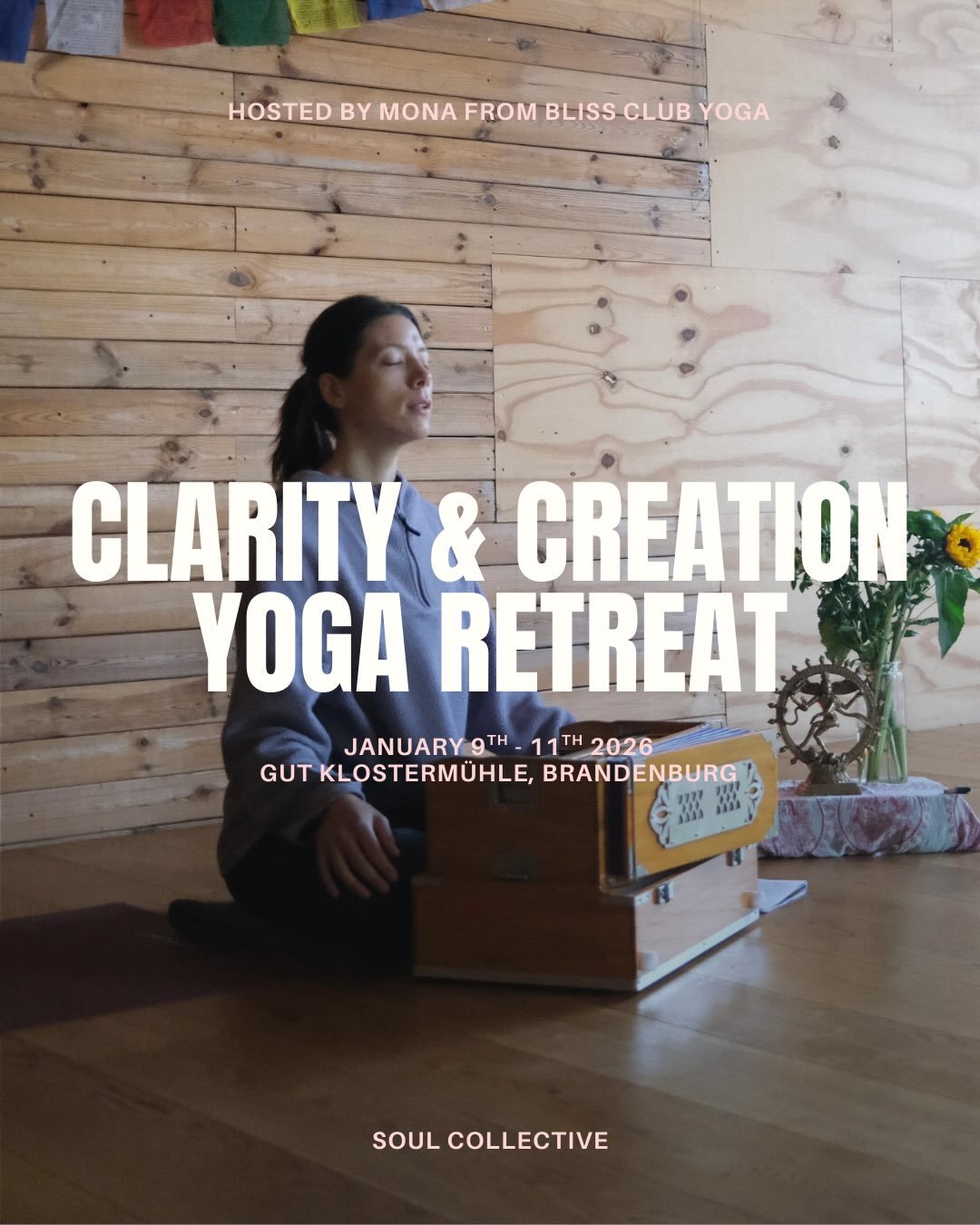 Clarity &amp; Creation Yoga Retreat 💫

Start the year by creating space for what really matters to you, setting meaningful intentions for the year ahead, and feeling grounded, clear, and centered. 

Taking place at the serene @gutklostermuehle welln