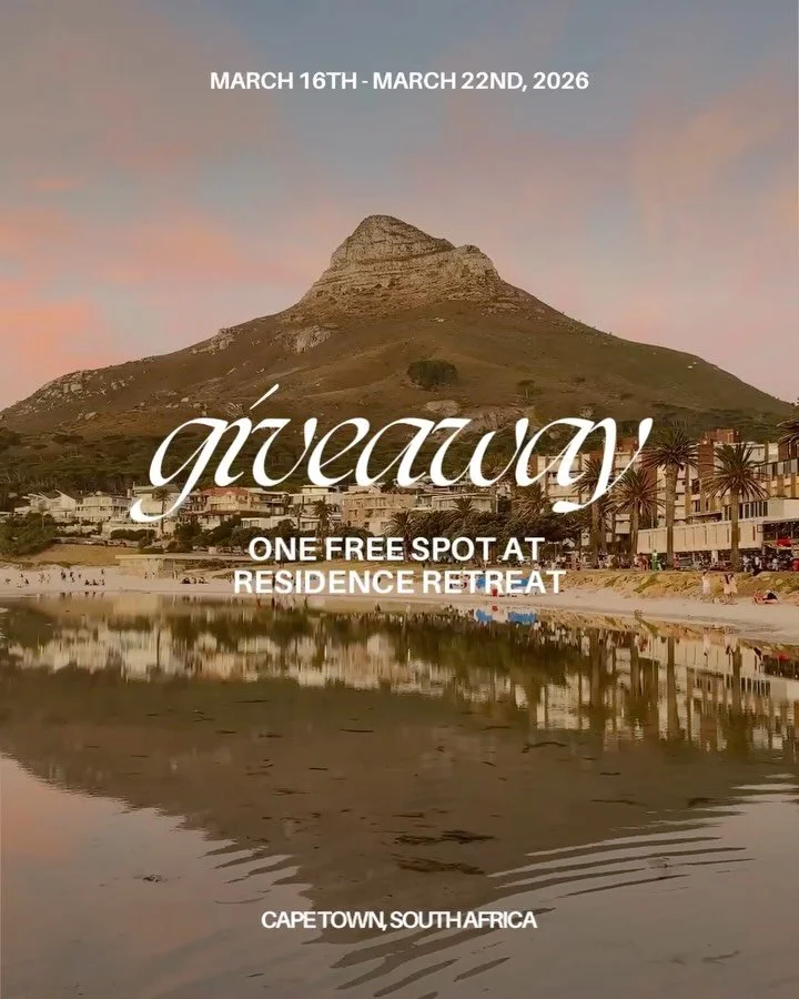 ☀️&nbsp;Residence Retreat Giveaway ☀️&nbsp;One lucky winner will win a spot at Residence Retreat in Cape Town, South Africa this March!

Win a transformative week-long retreat where cooking, community, and creativity come together. Refine your palett