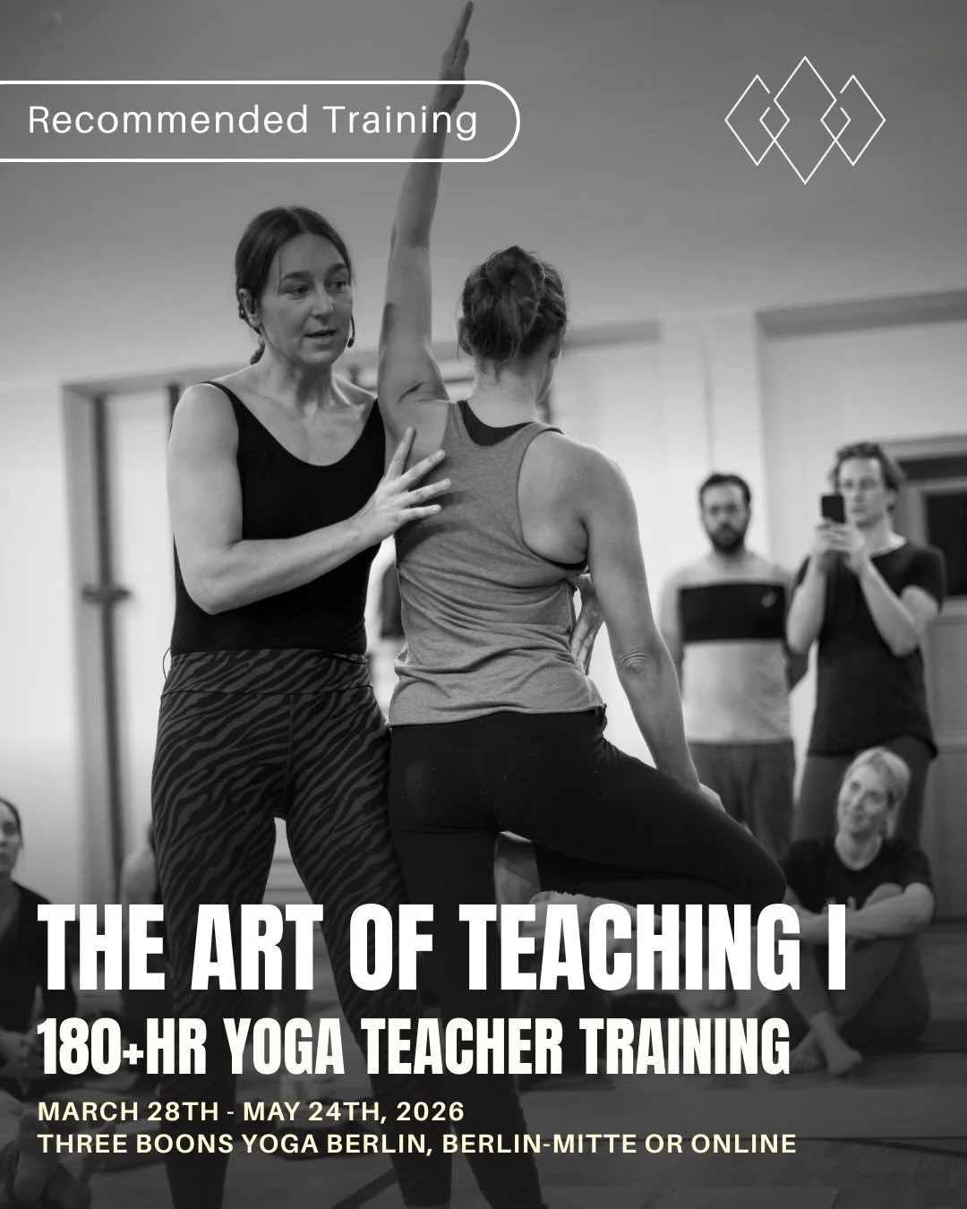 The Art of Teaching | 180+hr Yoga Teacher Training

Take your yoga practice and experience to the next level with this yoga teacher training led by @threeboonsyogaberlin. This training will enable you to share your passion for yoga with others, be it