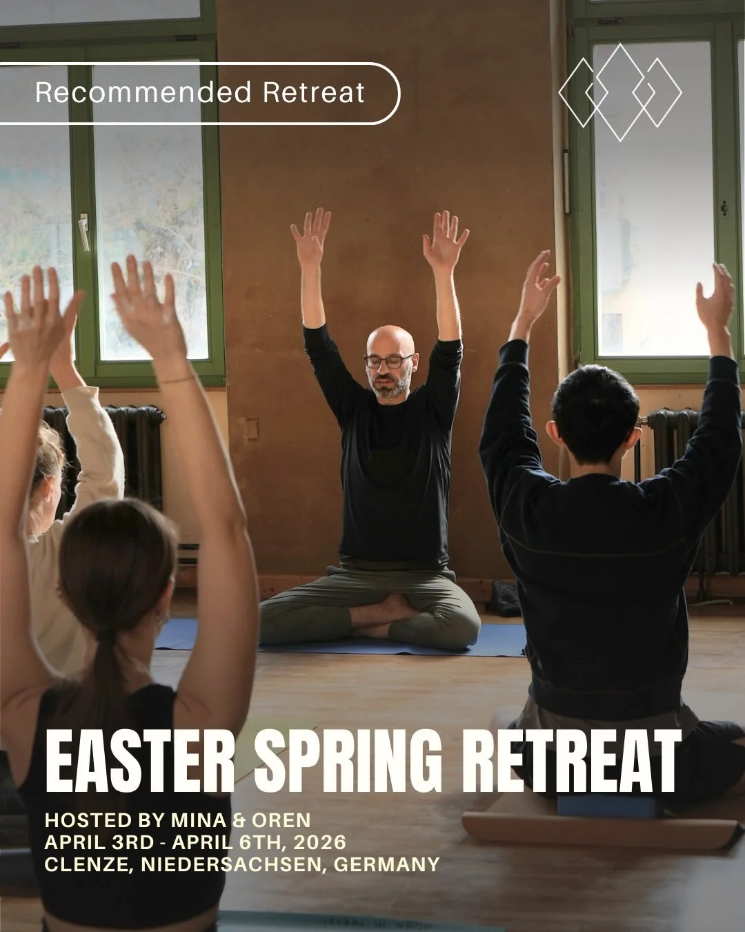 Easter Spring Retreat

This retreat invites you into a conscious reset &mdash; balancing dynamic practice with spacious stillness. Easter is traditionally about renewal. Here, you&rsquo;re invited to explore that idea in your own way, with your body,