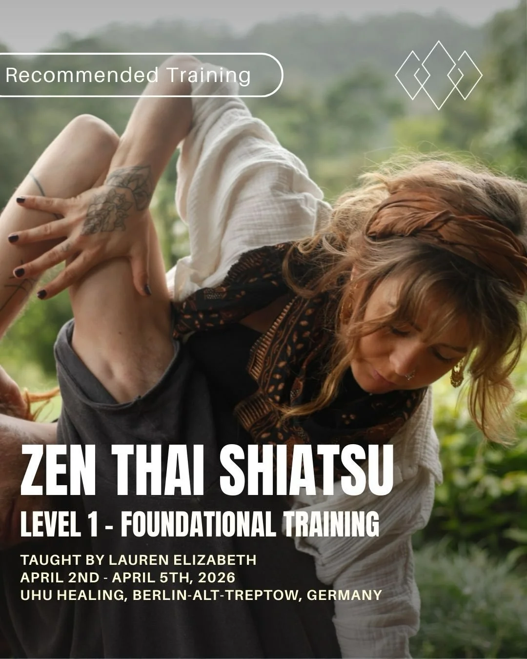Zen Thai Shiatsu - Level 1 Foundational Training

This four-day foundation training is an exploration of Zen Thai Shiatsu weaving elements of Yoga Asana, Zen Shiatsu (Japan/TCM), Traditional Thai massage and Osteopathic techniques. All integrated wit