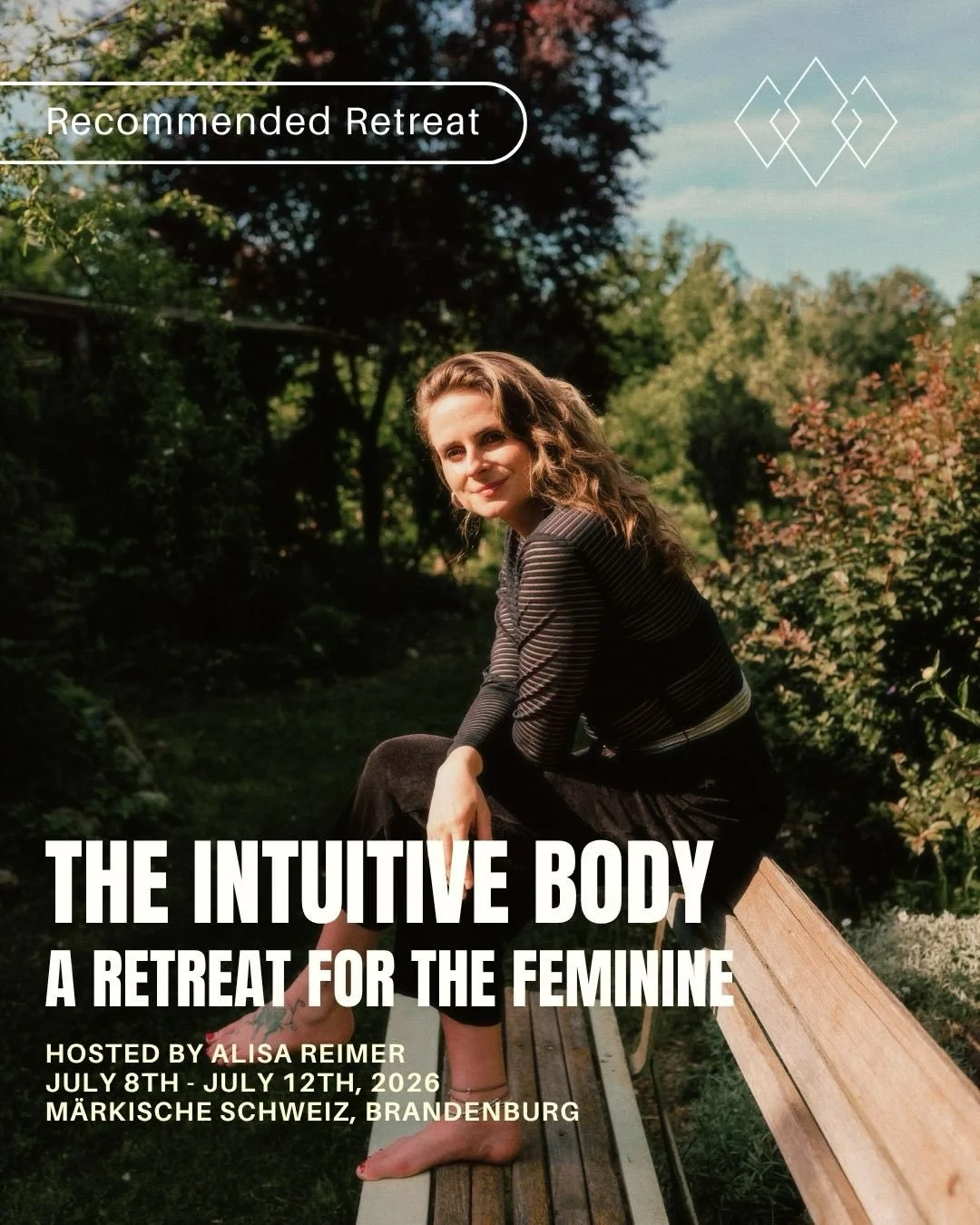 The Intuitive Body: A Retreat for the Feminine with @alisa_reimer 

After a long break from hosting retreats, multi-disciplinary artist, researcher and ritualist Alisa Reimer is back with a 5-day nature immersion at the edge of the forest in Brandenb