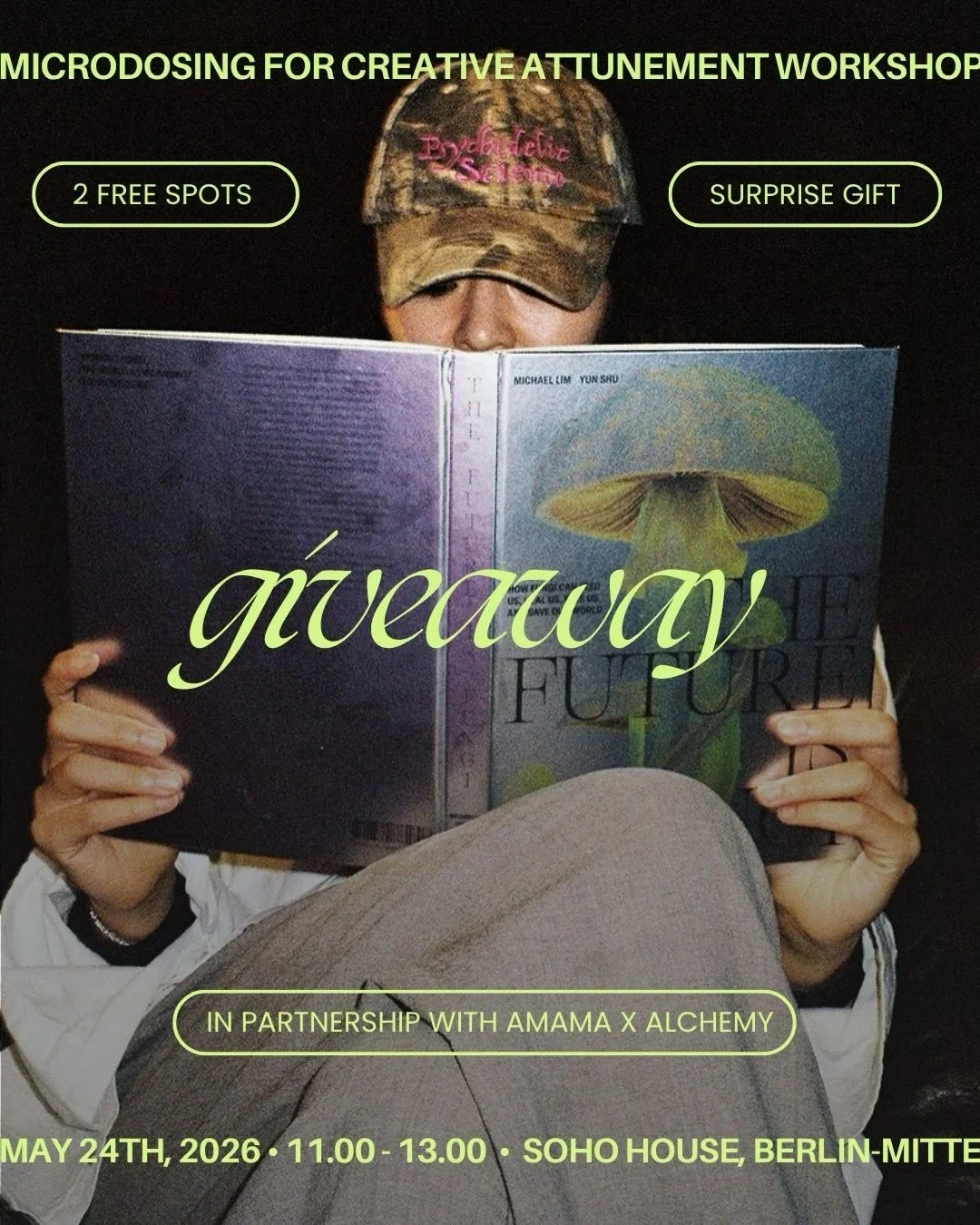 Microdosing for Creative Attunement Workshop Giveaway 

Microdosing with intention invites you into a softer, more sustainable way of attuning to focus, clarity, and intuition. This workshop introduces the ritual of microdosing as a practice of prese