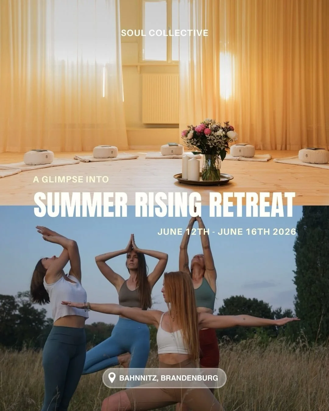 It might not feel like it right now but summer is getting closer and closer each day 🌞 

And what better way to spend summer days than at a retreat immersed in nature, with the Havel river flowing close by. 

From June 12th to 16th, you can join @ut