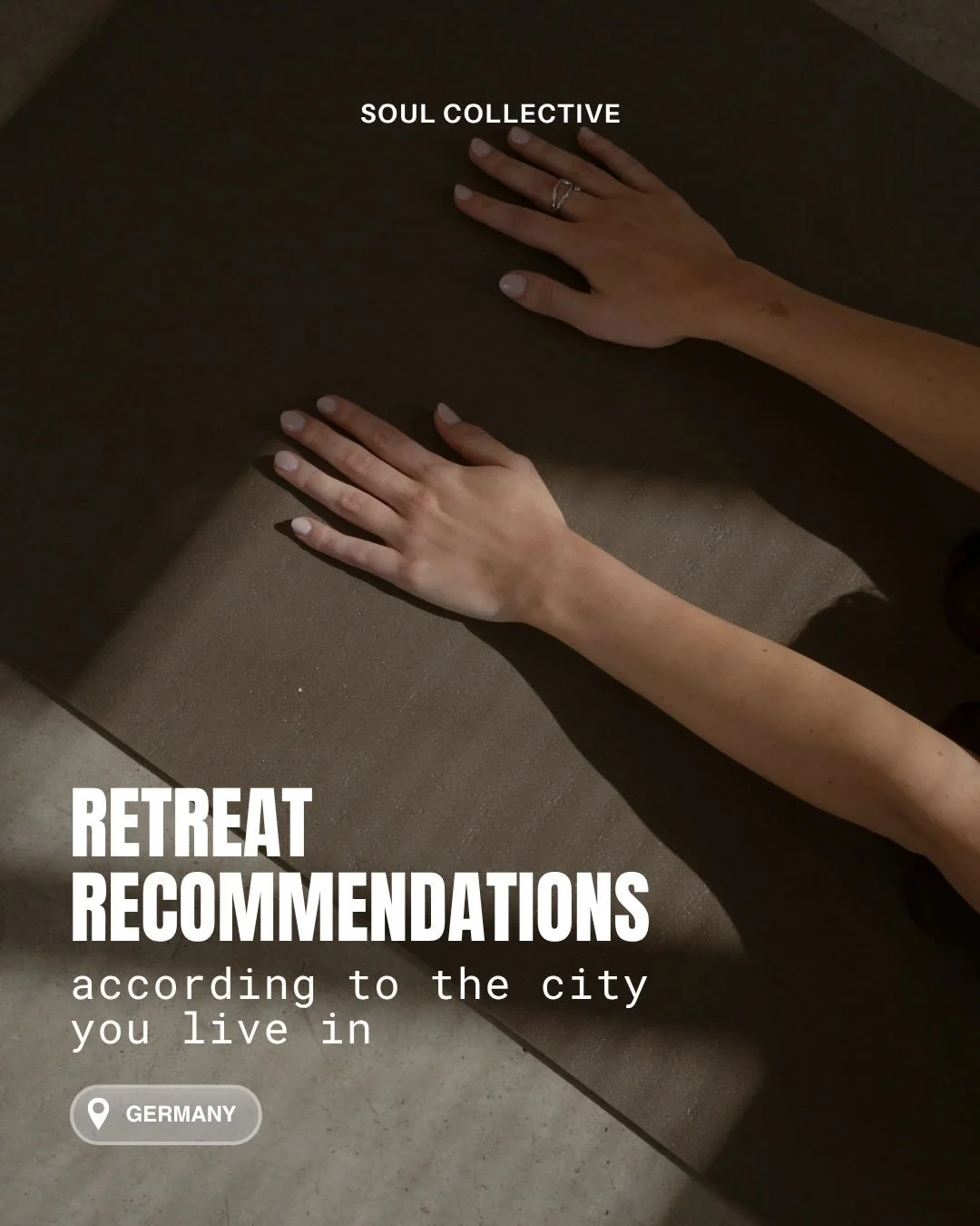 We&rsquo;ve all been there: dreaming of booking a retreat to have a few days in nature, away from our phones and immersed in nourishing practices when the planning and practicalities get in the way. 

If you live in Berlin, Munich or Cologne, we&rsqu