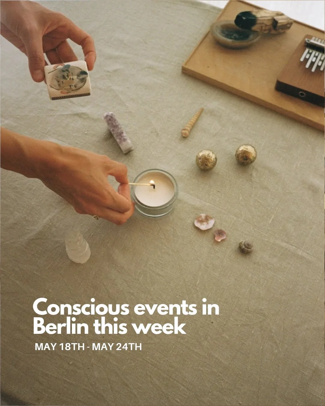Conscious events in Berlin this week 🌀🌀🌀

&rarr; RAP&Eacute; &amp; GONGS CEREMONY with @julimrosa &amp; @gabo.amezcua on Friday, May 22nd from 18.30 to 20.30 at @har_loft in Kreuzberg

&rarr; Kundalini Activation Open Class with @lightforce.activa