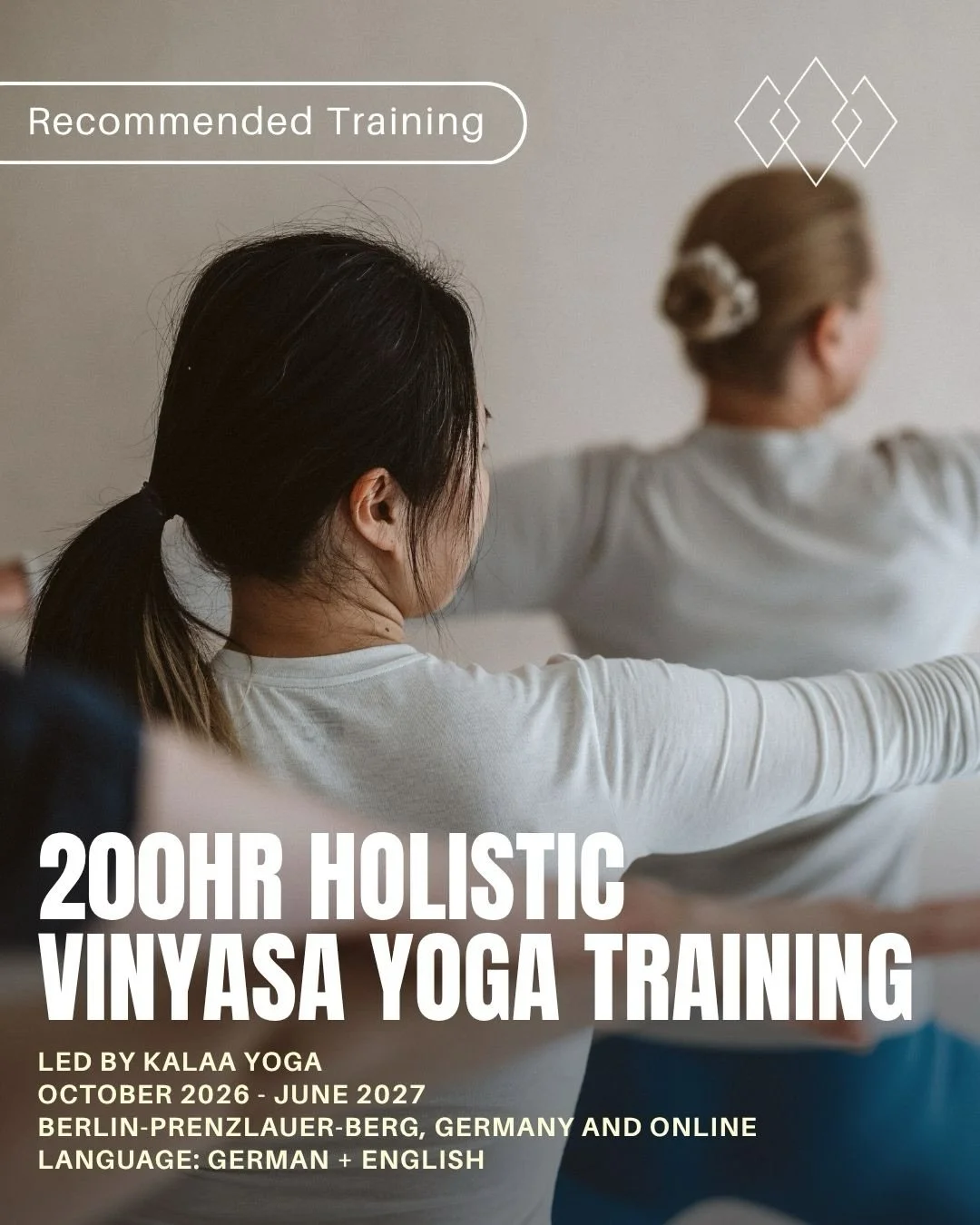 200hr Holistic Vinyasa Yoga Training with @kalaayogaberlin 🔹

Embark on the next step in your yoga journey with this 200hr training taking place over 10 intensive training weekends right here in Berlin.

This comprehensive training is designed to bu