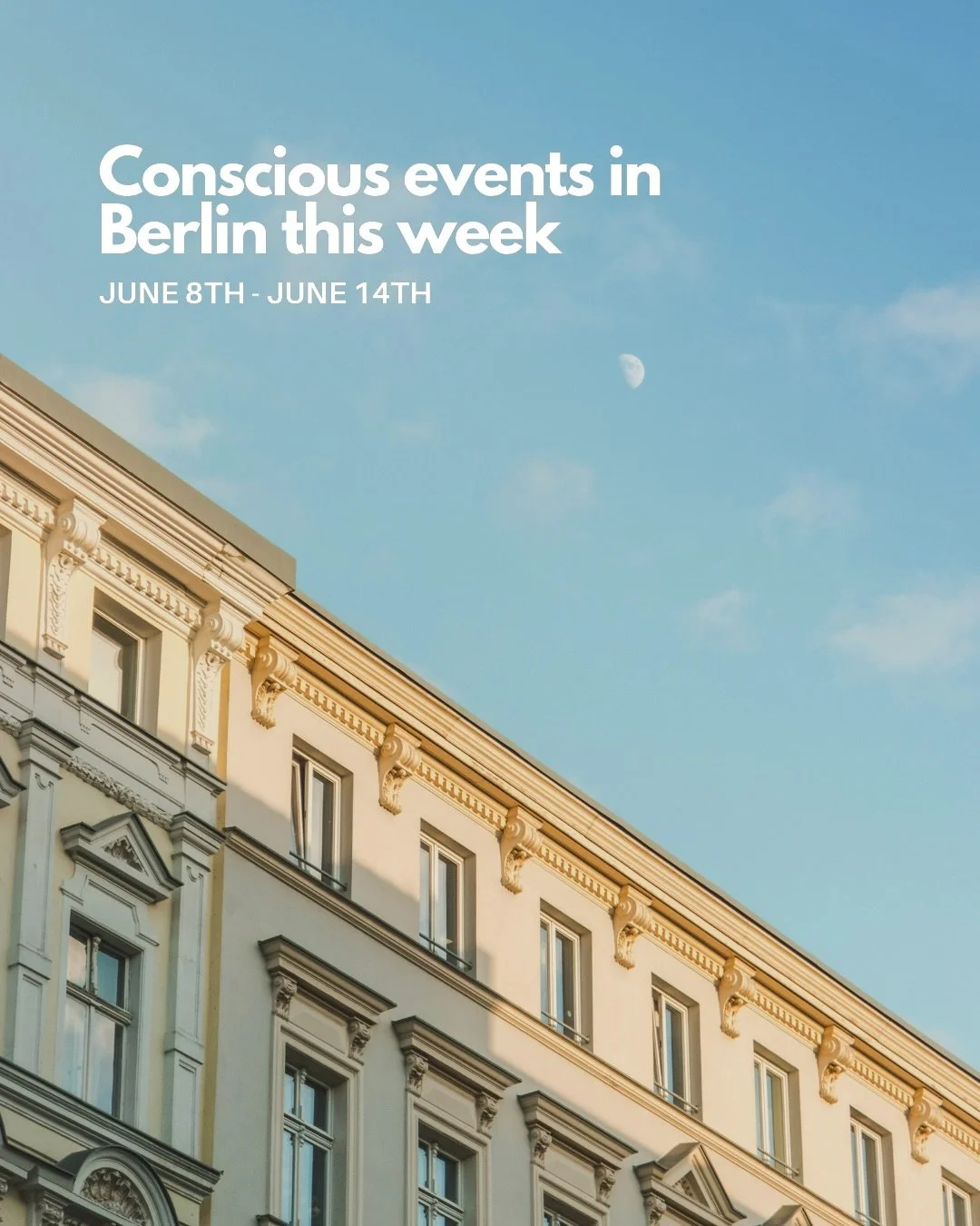 Conscious events in Berlin this week 🌗

&rarr; Tantric Date Night: For Couples auf Deutsch with @sophieheldens on Tuesday, June 9th from 19.00 to 21.30 in Kreuzberg

&rarr; A Journey in Song with @genevieve_and_milo &amp; @astralaguna on Wednesday, 