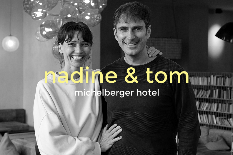 Interview with Nadine and Tom Michelberger.
Their modern family business includes the Michelberger Hotel, Michelberger Restaurant, Michelberger Farm and more.