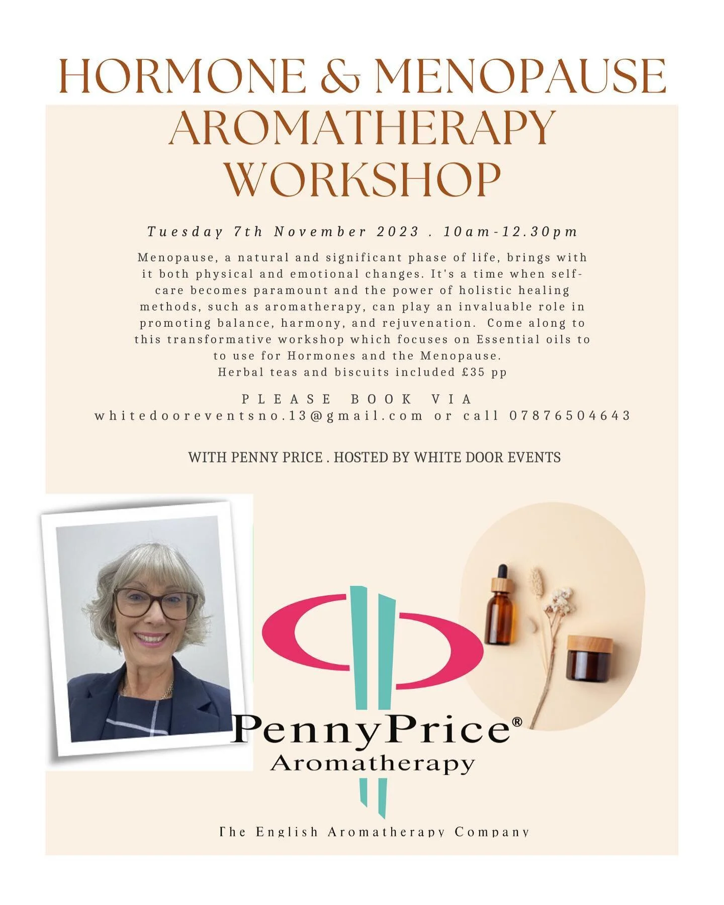 ✨We are excited to announce that the amazing Penny Price is coming to host a wonderful session on how to use Aromatherapy for hormones and the menopause 🤍
.
.
.
#menopause #hormones #aromatherapy #workshop #women #female #femaleempowerment #womensup