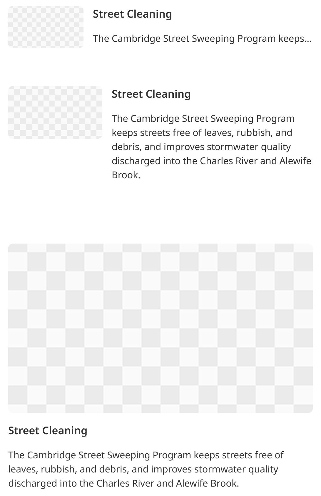 Featured Menu Components