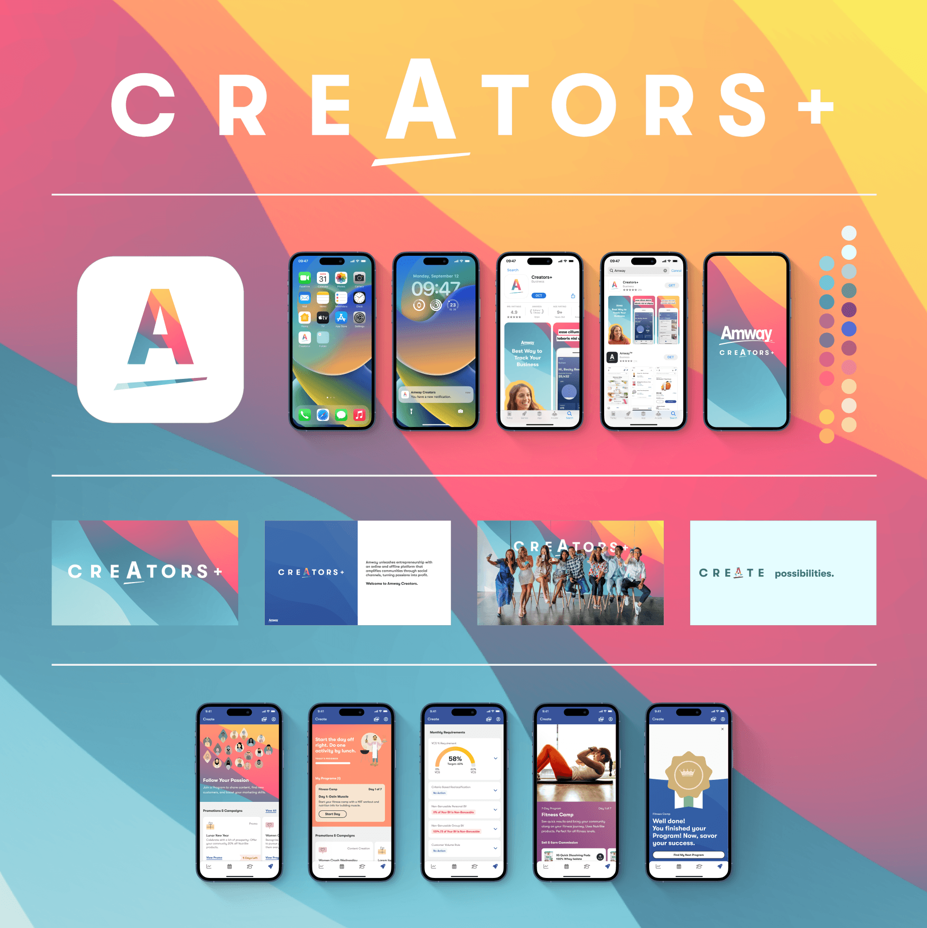 Creators+ Brand Redesign