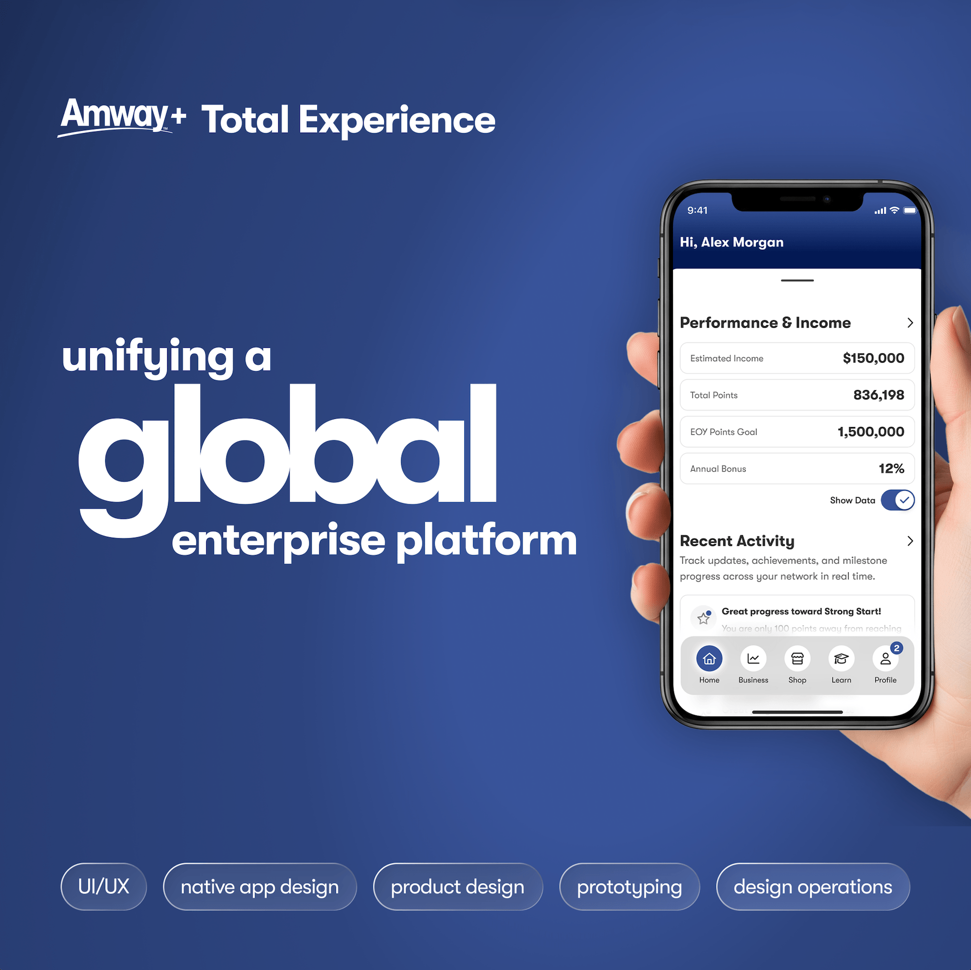 Amway+ Mobile App Design