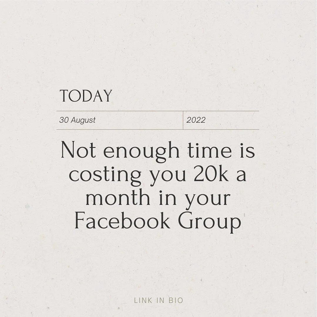 Let me guess.. You&rsquo;re putting your online community on the backburner because you don't have the capacity to deal with it, even though you know it's full of the hottest leads that are the easiest to convert

Because the truth is, if you&rsquo;r