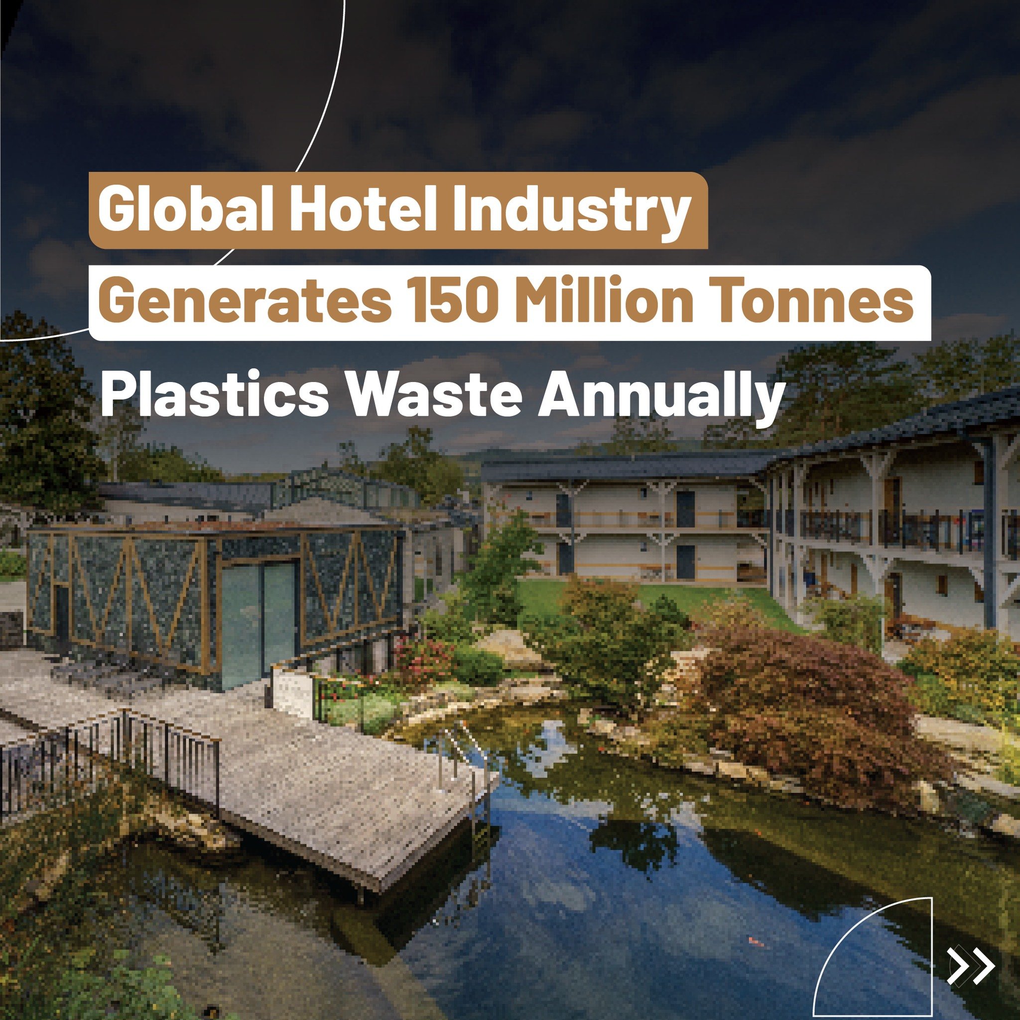 🏨 Hotels are a great place to stay for a while, yet they can contain a lot of things that will stay on earth forever. It&rsquo;s not about the memories; it&rsquo;s about the plastic waste that&rsquo;s left behind. 

A four-star hotel with 200 rooms 