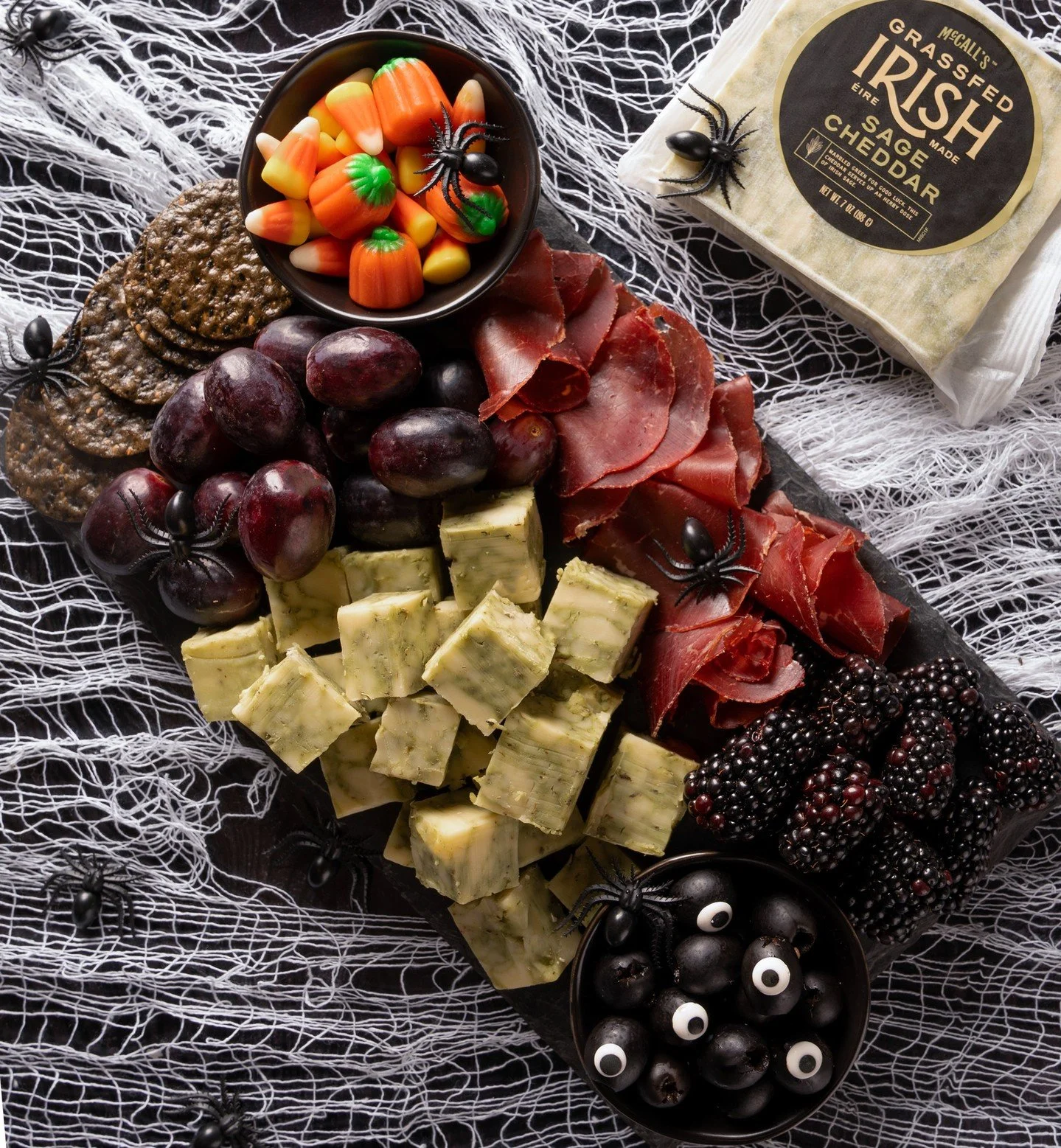 Cheese so good, it&rsquo;s scarily delicious. 👻 Our Sage Cheddar brings the perfect color and flavor to your Halloween spread!