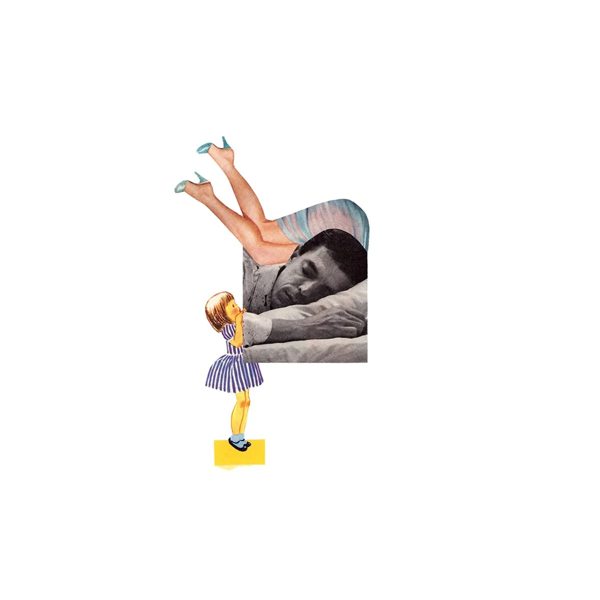 On My Mind | 12x12 | Analog Collage | $150 (unframed)