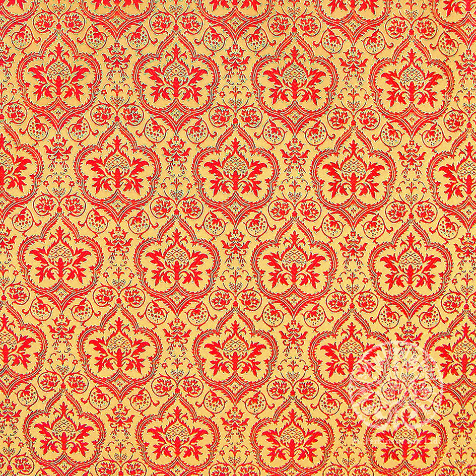 Metallic Brocade - Red/Gold Evesham
